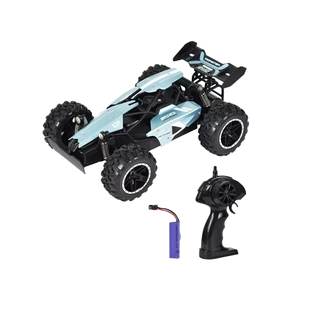Vehículo a Control Remoto Impermeable de Alta Velocidad 1/18 Azul