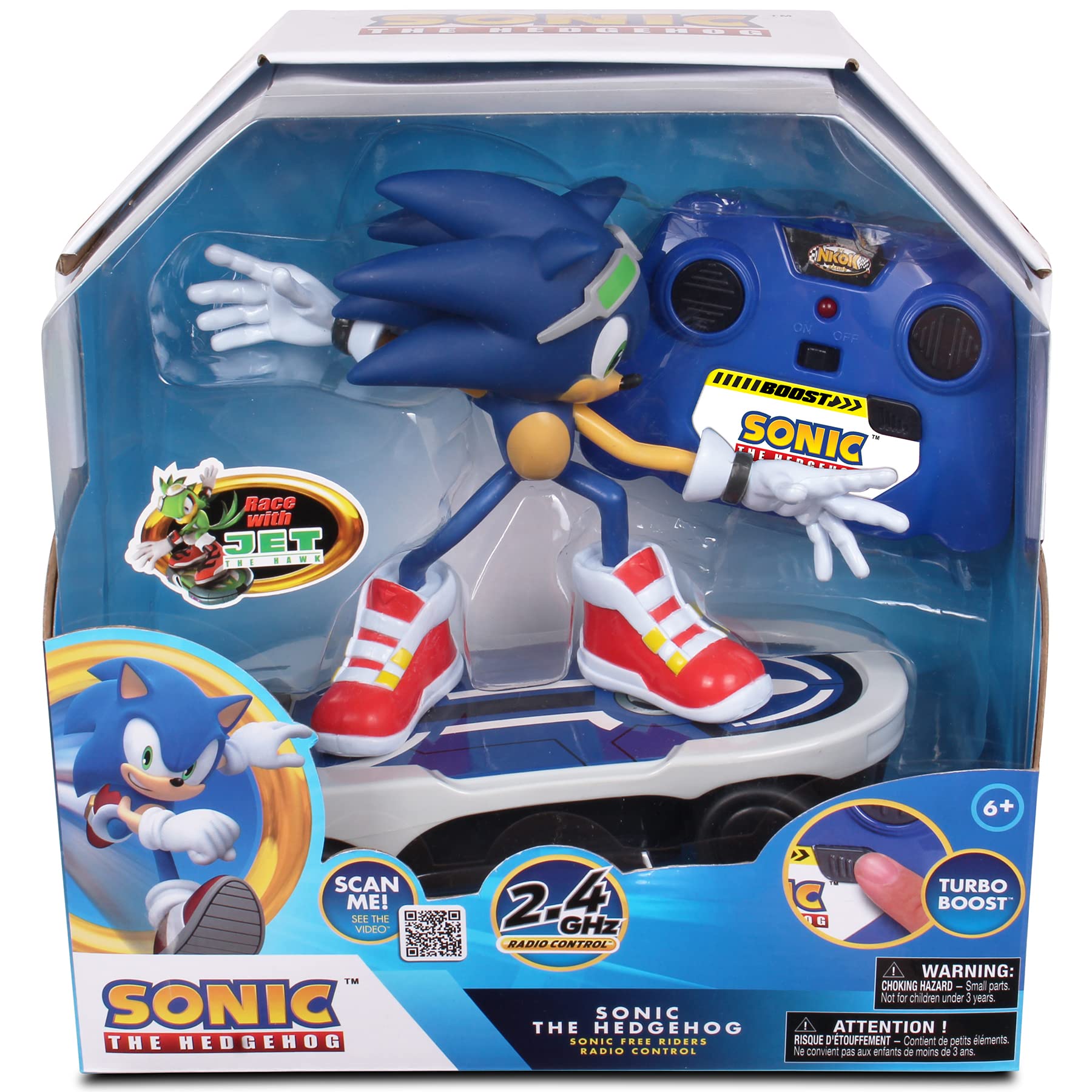 Foto 6 pulgar | Mando A Distancia Sonic Free Rider R/c De Nkok Para Niños A Partir De 6 Años - Venta Internacional.