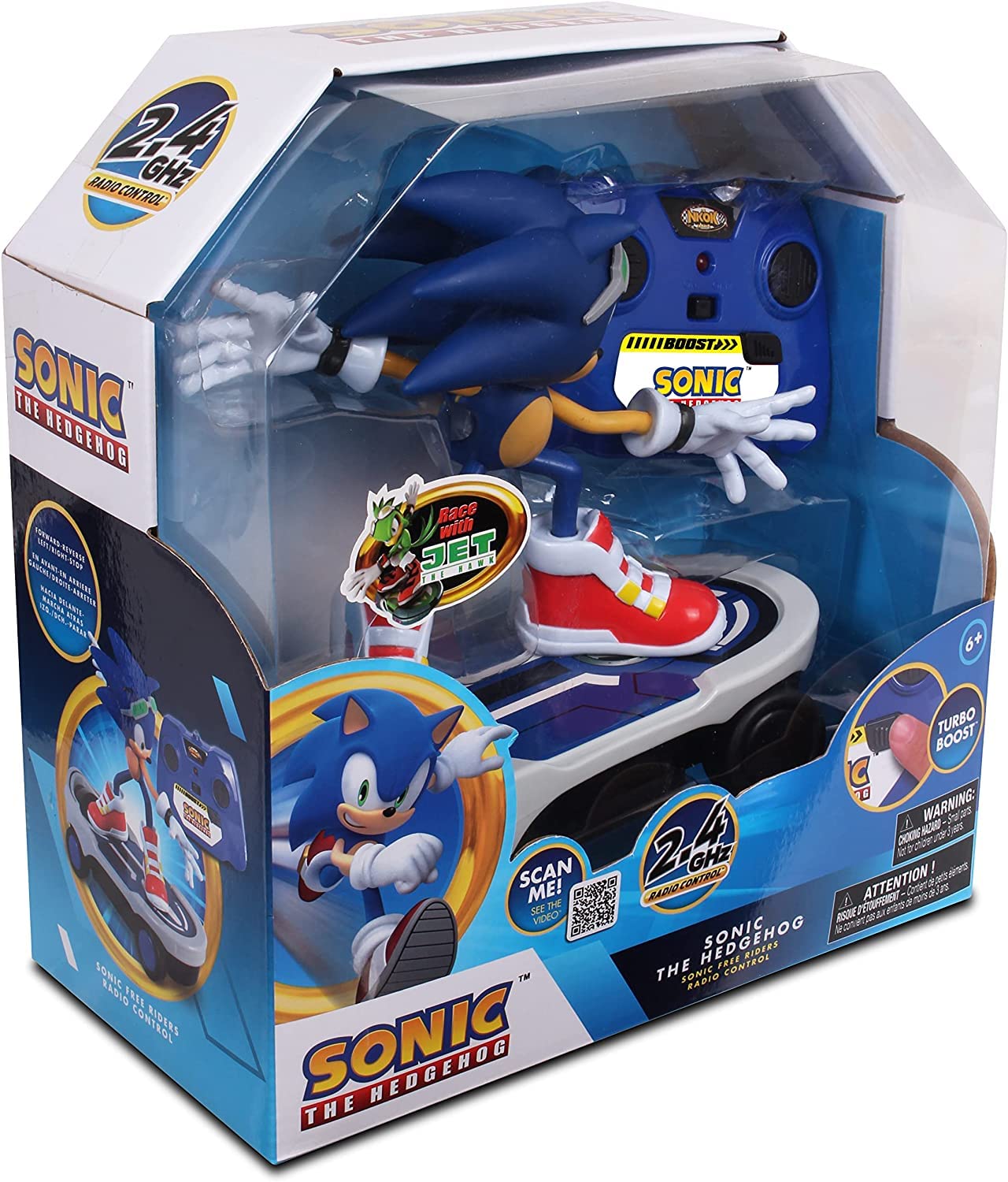 Foto 7 pulgar | Mando A Distancia Sonic Free Rider R/c De Nkok Para Niños A Partir De 6 Años - Venta Internacional.