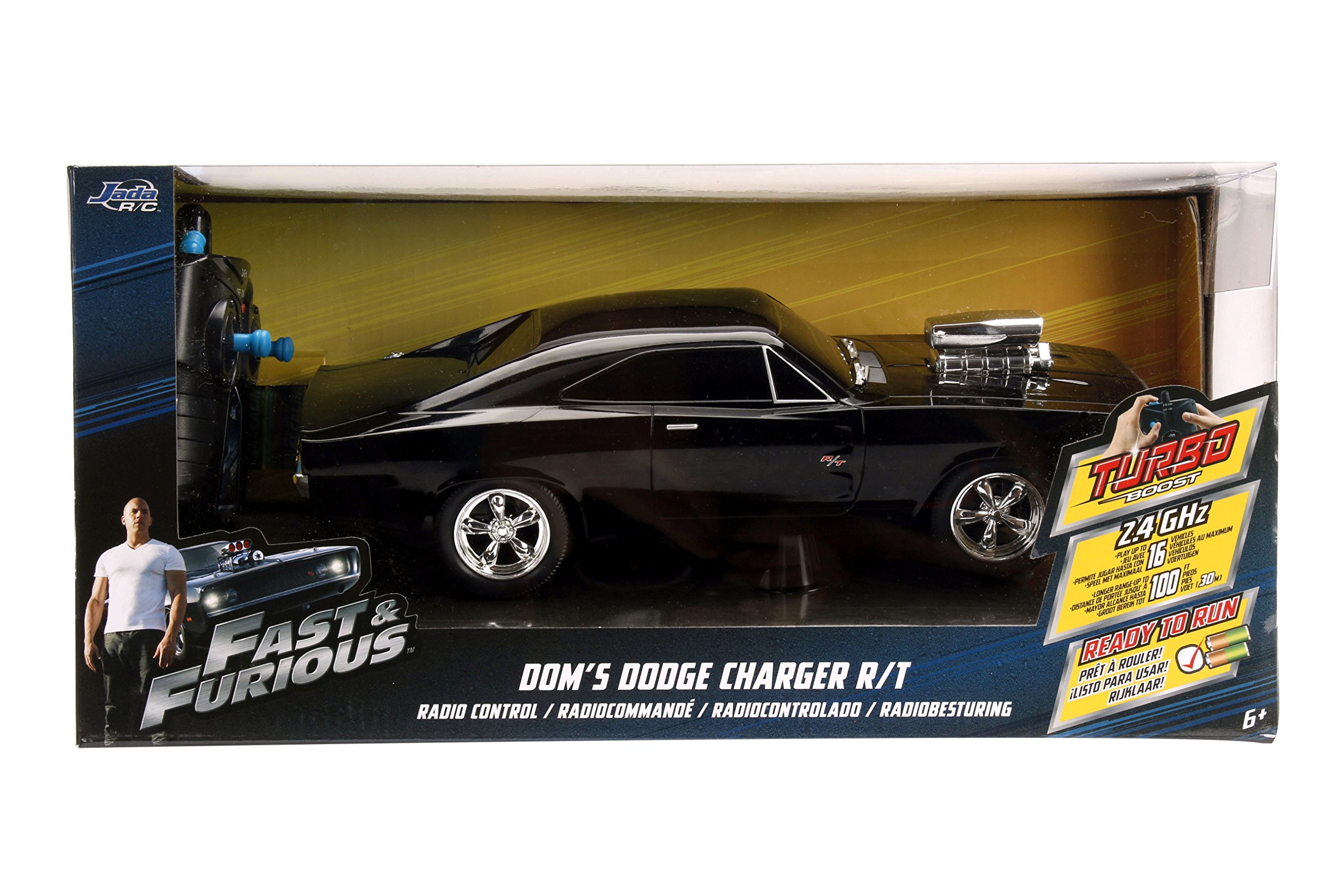 Foto 6 pulgar | Coche A Control Remoto Jada Toys Fast & Furious 1970 Dodge Charger Rt - Venta Internacional.