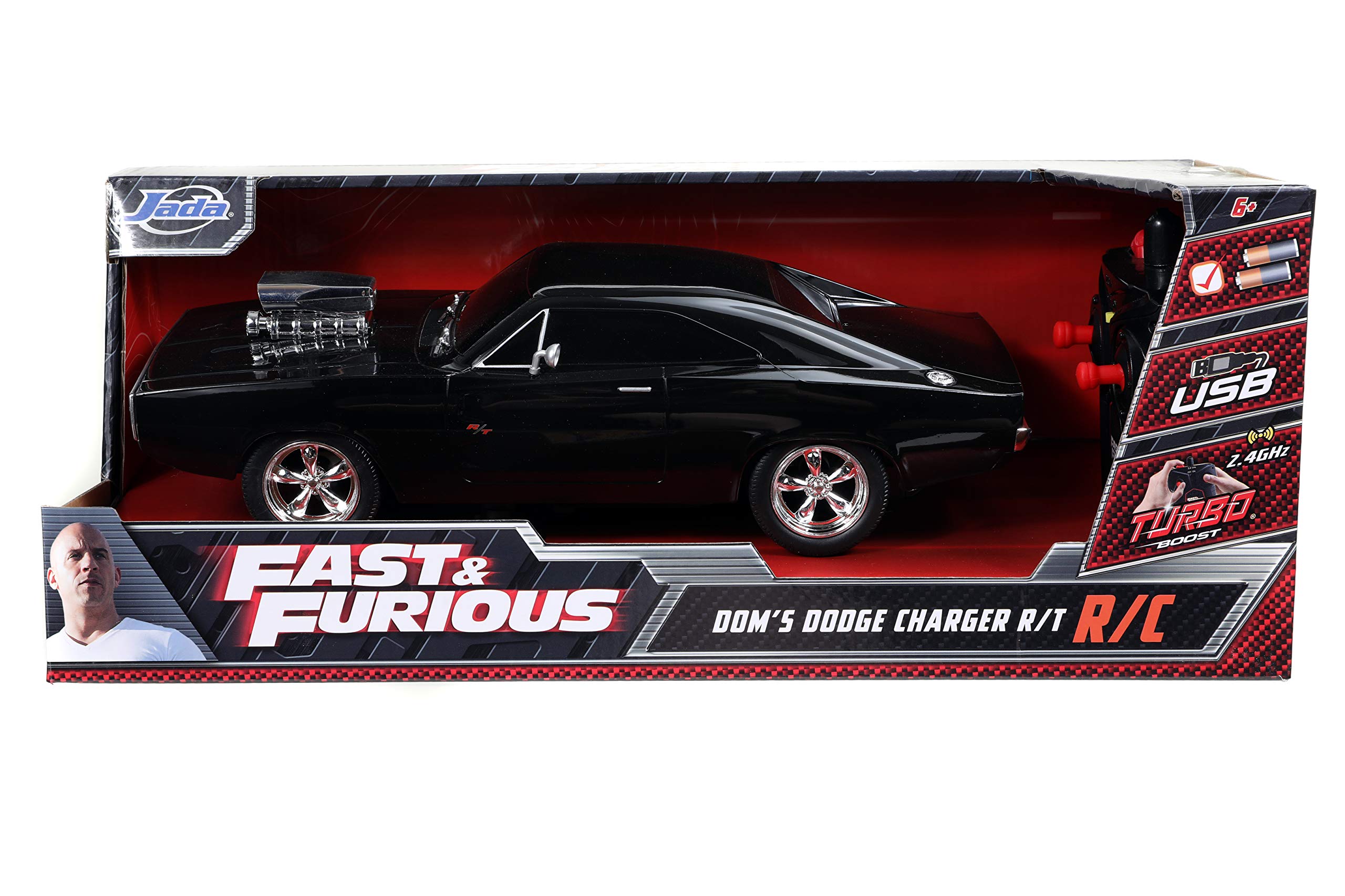 Foto 8 pulgar | Coche A Control Remoto Jada Toys Fast & Furious 1970 Dodge Charger Rt - Venta Internacional.