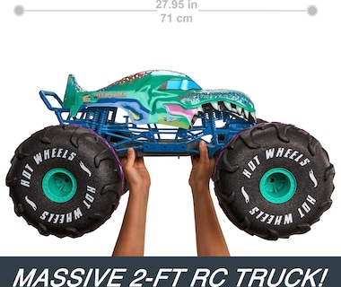 Foto 3 | Camión De Juguete Con Control Remoto Hot Wheels Rc Monster Trucks - Venta Internacional.