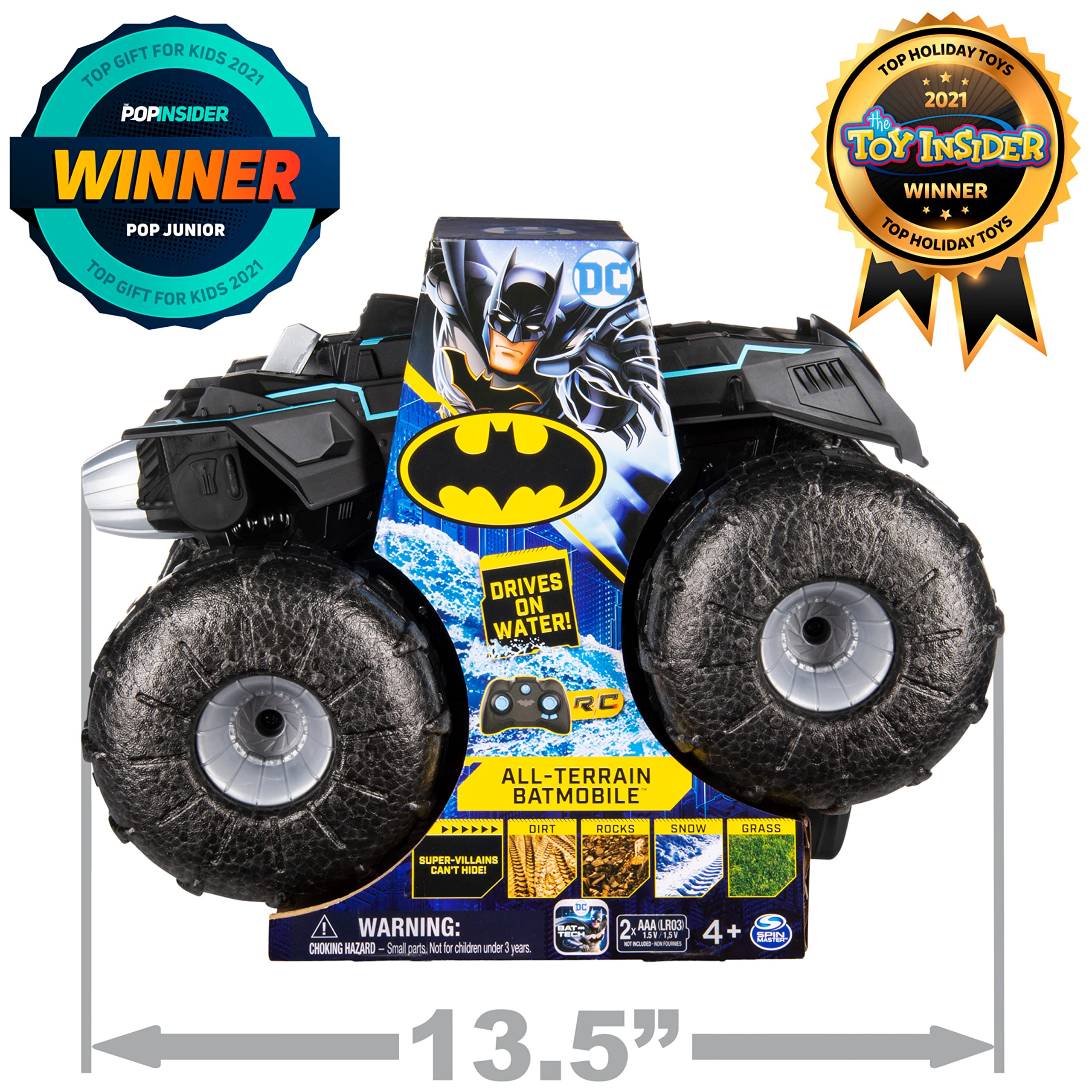 Foto 3 pulgar | Vehículo De Control Remoto Dc Batman All-terrain Batmobile - Venta Internacional.