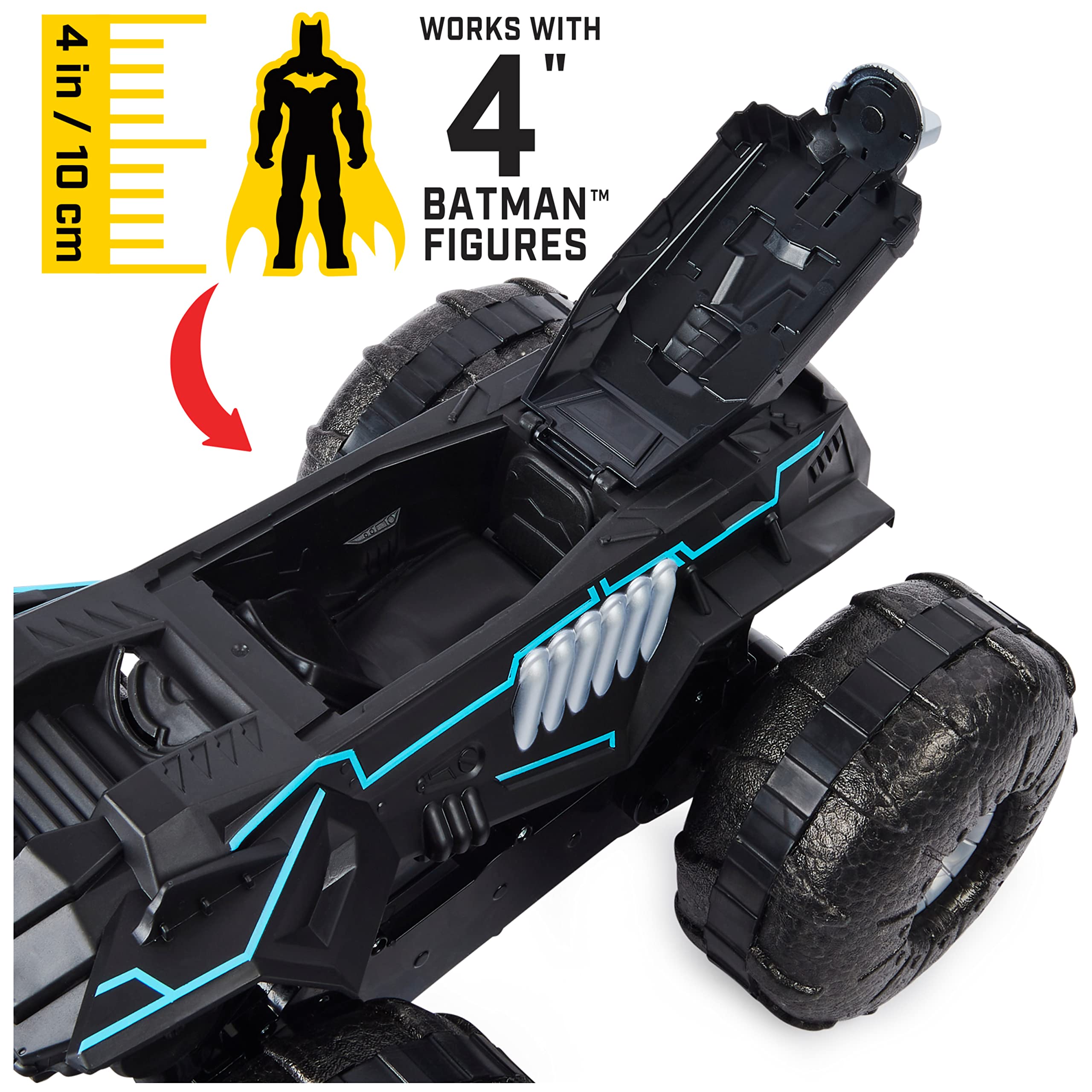 Foto 7 pulgar | Vehículo De Control Remoto Dc Batman All-terrain Batmobile - Venta Internacional.
