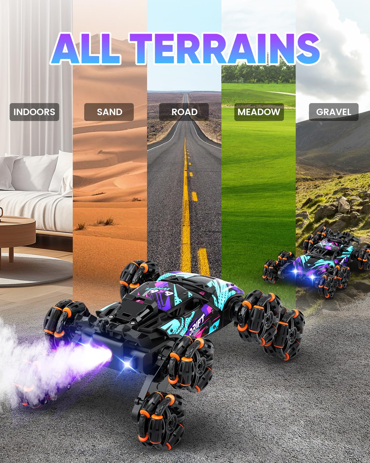Foto 4 pulgar | Coche Rc Minetom Con Sensor De Gestos, 8wd, Escalada Para Niños De 6 A 12 Años - Venta Internacional.