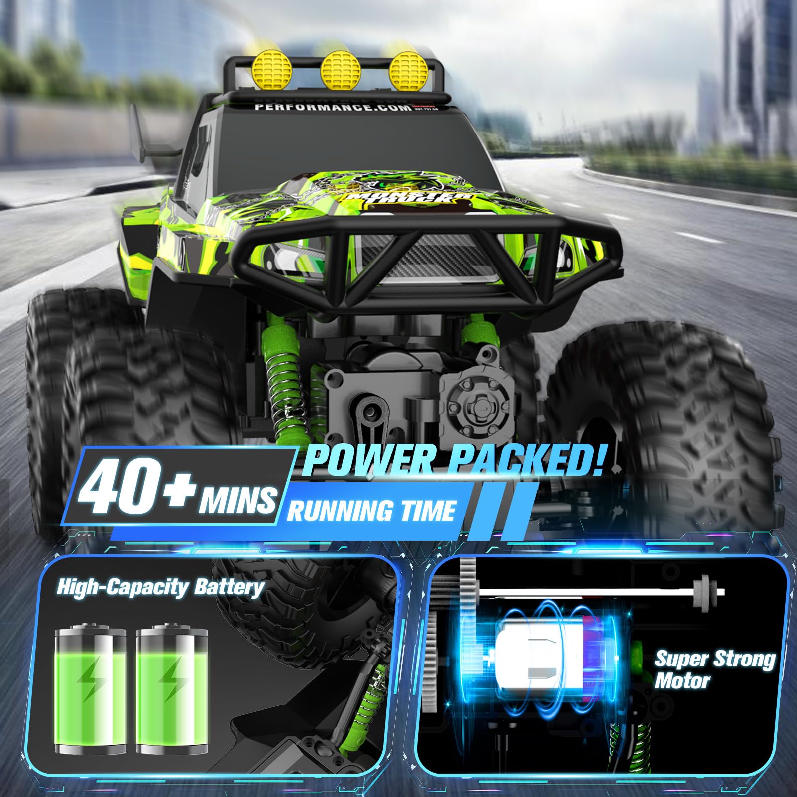 Foto 6 pulgar | Monstruo De Control Remoto Rc Truck Nqd 1:14 Big Off Road 4x4 - Venta Internacional.