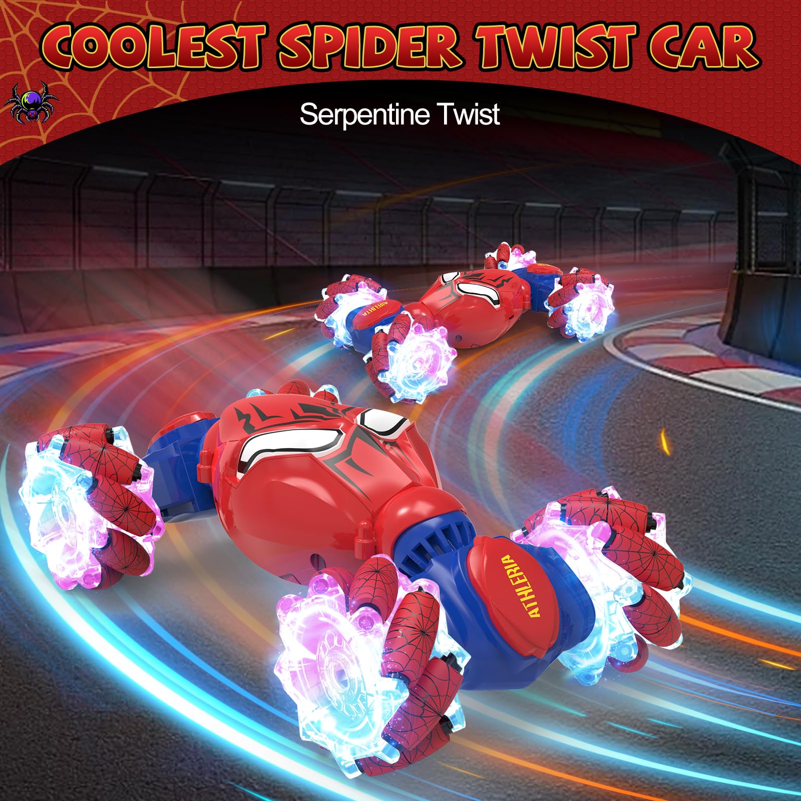 Foto 5 | Coche A Control Remoto Athleria Spider Sensing Stunt - Venta Internacional.