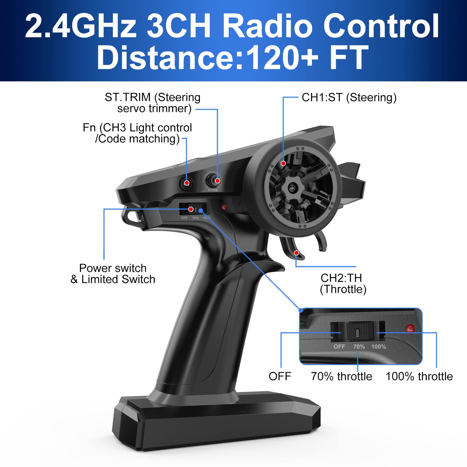 Foto 6 pulgar | Camión Rc Hyper Go H16bm 1/16 Rtr Sin Escobillas De 42 Mph Para Adultos - Venta Internacional.