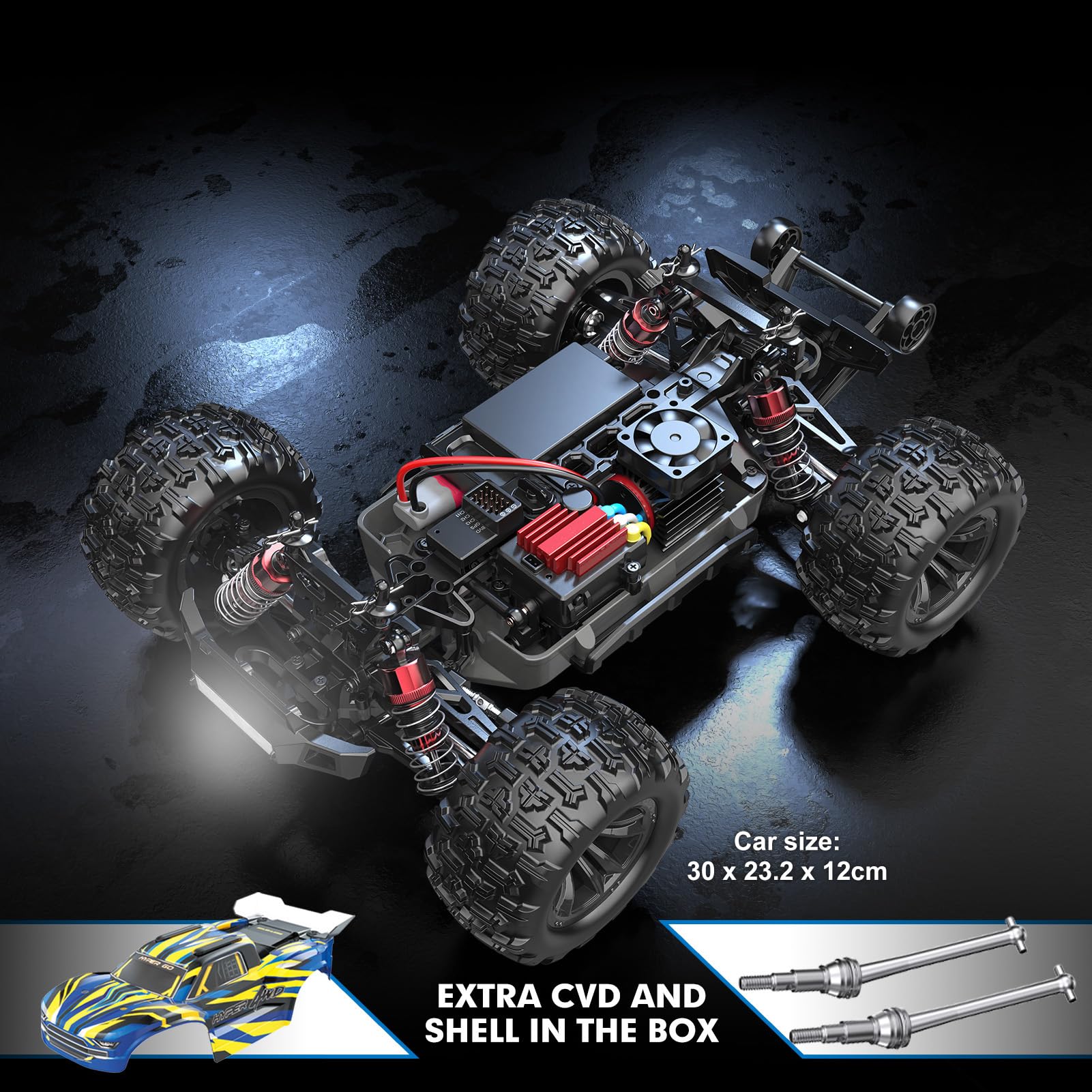 Foto 7 pulgar | Camión Rc Hyper Go H16bm 1/16 Rtr Sin Escobillas De 42 Mph Para Adultos - Venta Internacional.
