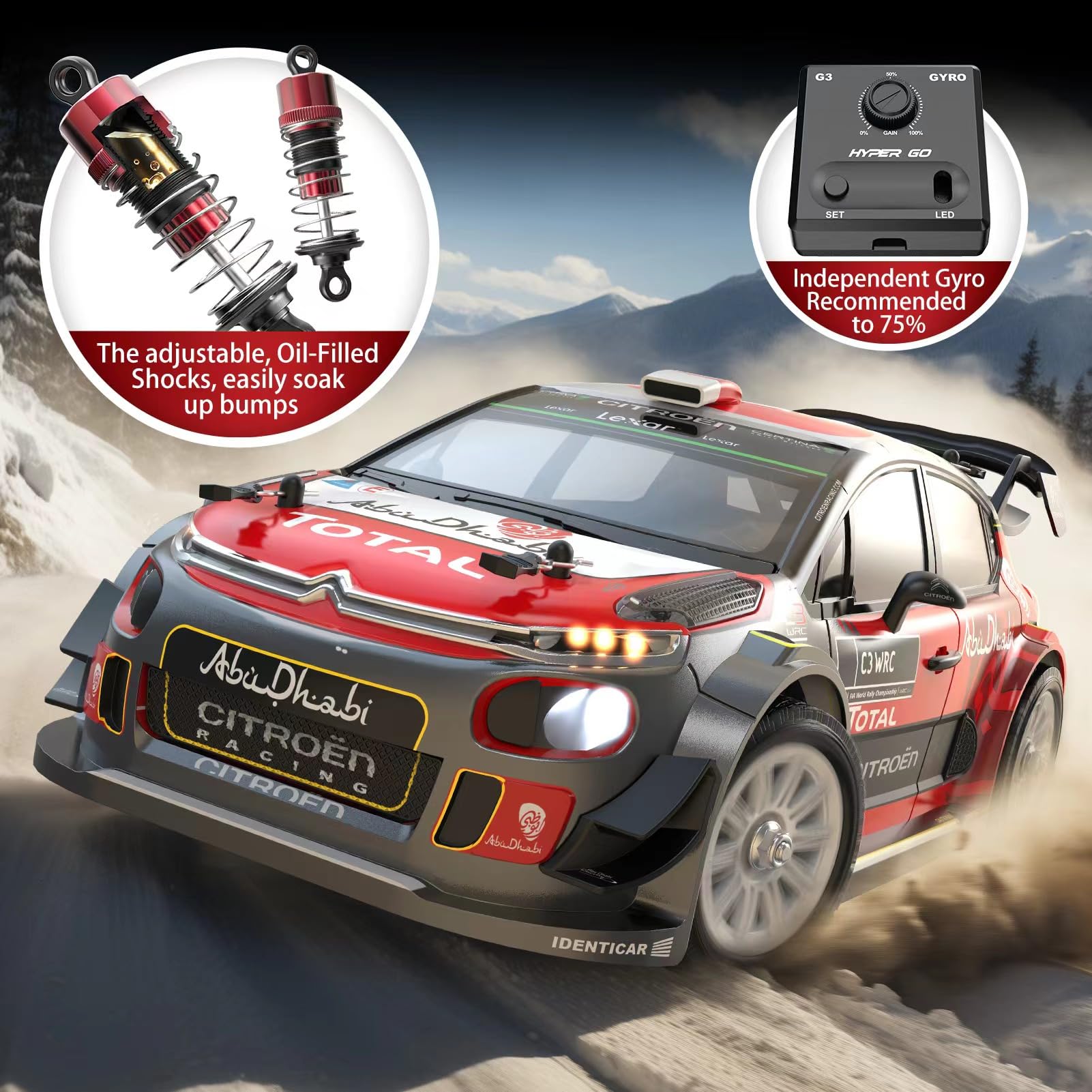 Foto 4 pulgar | Coche Rc Mjx 14303 1/14 Citroen C3 Rápido Sin Escobillas Para Adultos - Venta Internacional.