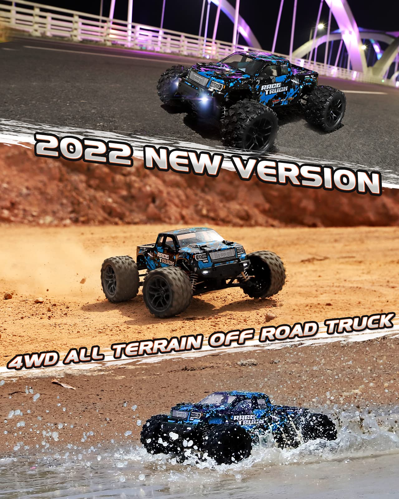 Foto 3 pulgar | Coche RC Haiboxing a Escala 1/18 4wd Todoterreno Monster Truck RTR - Venta Internacional