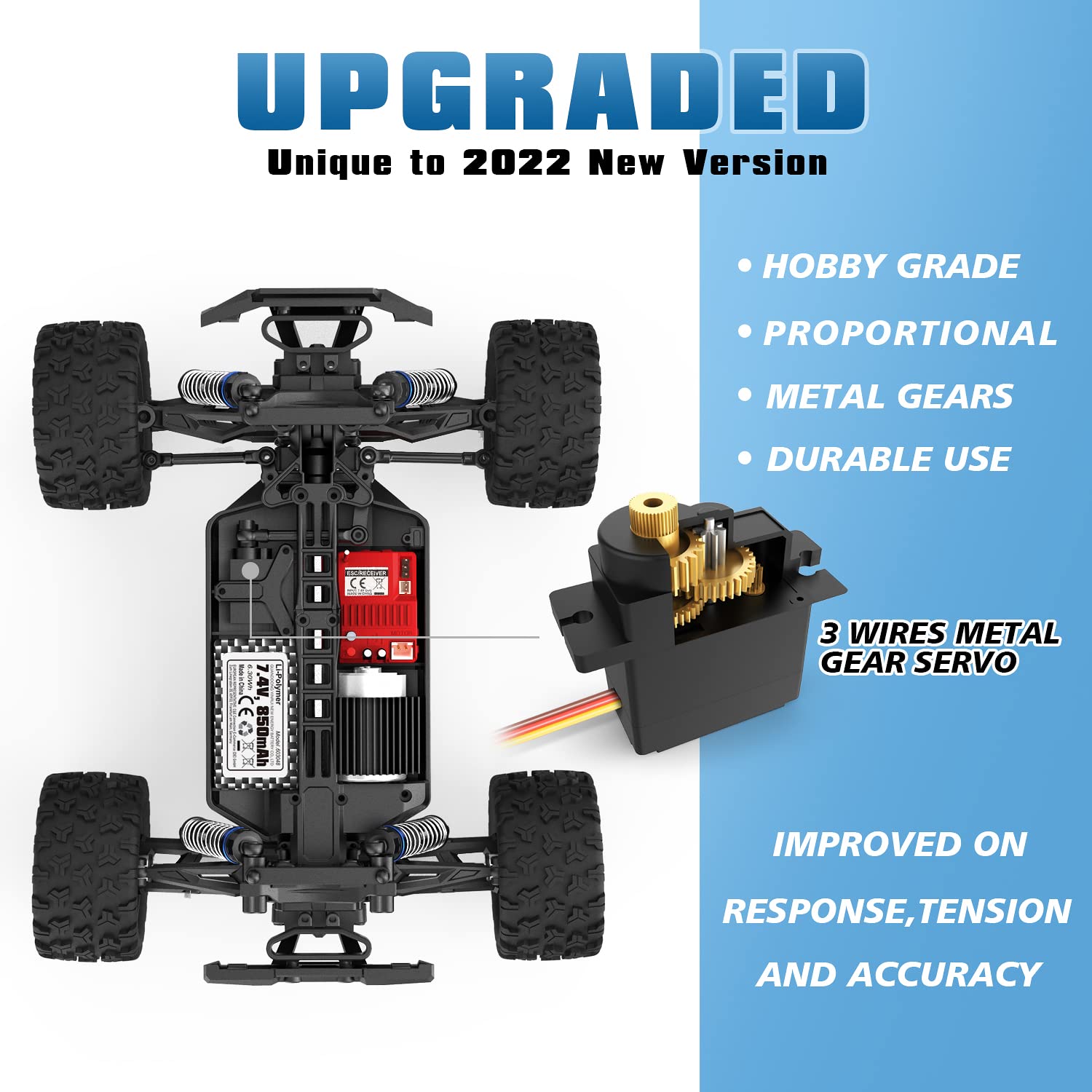 Foto 4 pulgar | Coche RC Haiboxing a Escala 1/18 4wd Todoterreno Monster Truck RTR - Venta Internacional