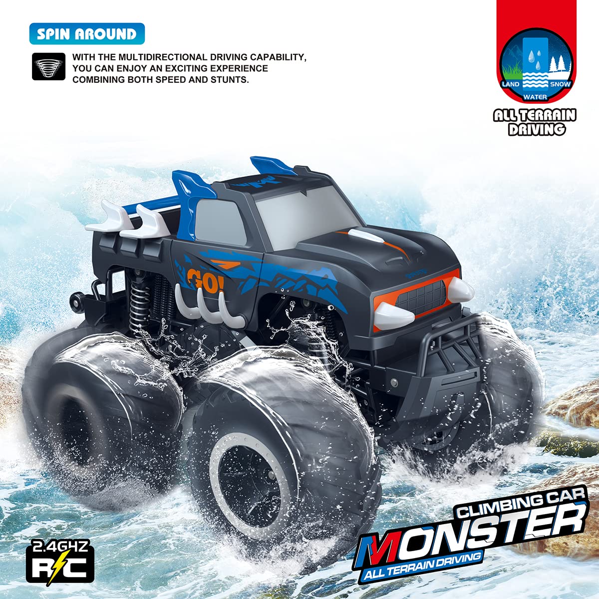 Foto 3 pulgar | Rc Car Threeking Pick-up Todoterreno A Escala 1:16 A Escala 1:16 - Venta Internacional.