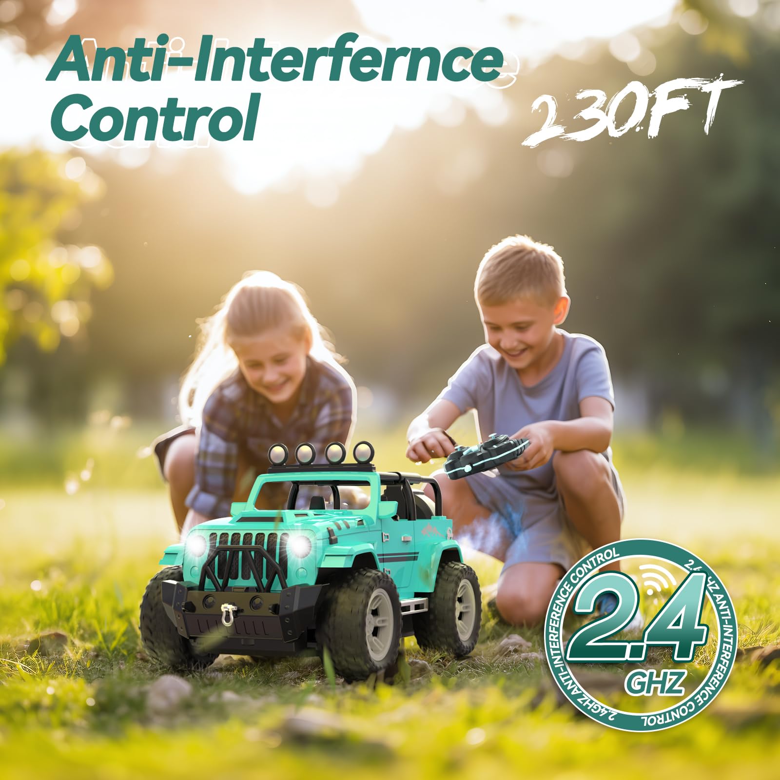 Foto 7 pulgar | Control Remoto Deerc Para Coche Con Niebla, Niebla Y Música, Escala 1:16 - Venta Internacional.