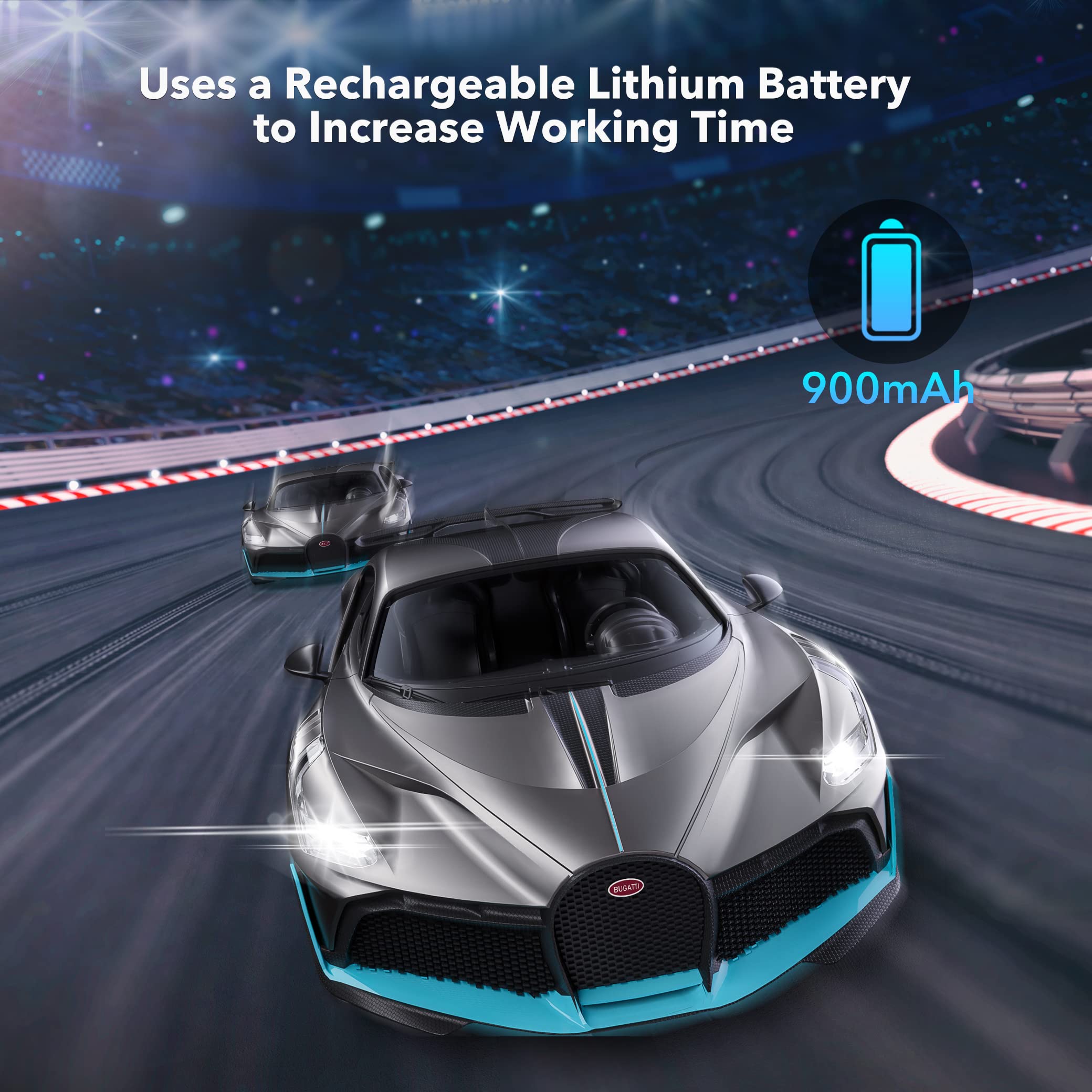 Foto 2 | Coche A Control Remoto Miebely Bugatti Divo Escala 1/12 12 Km/h - Venta Internacional.
