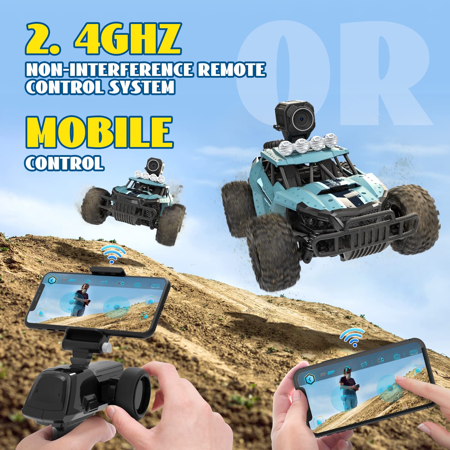 Foto 7 pulgar | Control Remoto Rc Deerc De36w Para Todoterreno 1/16 Con 1080p Hd Fpv - Venta Internacional.