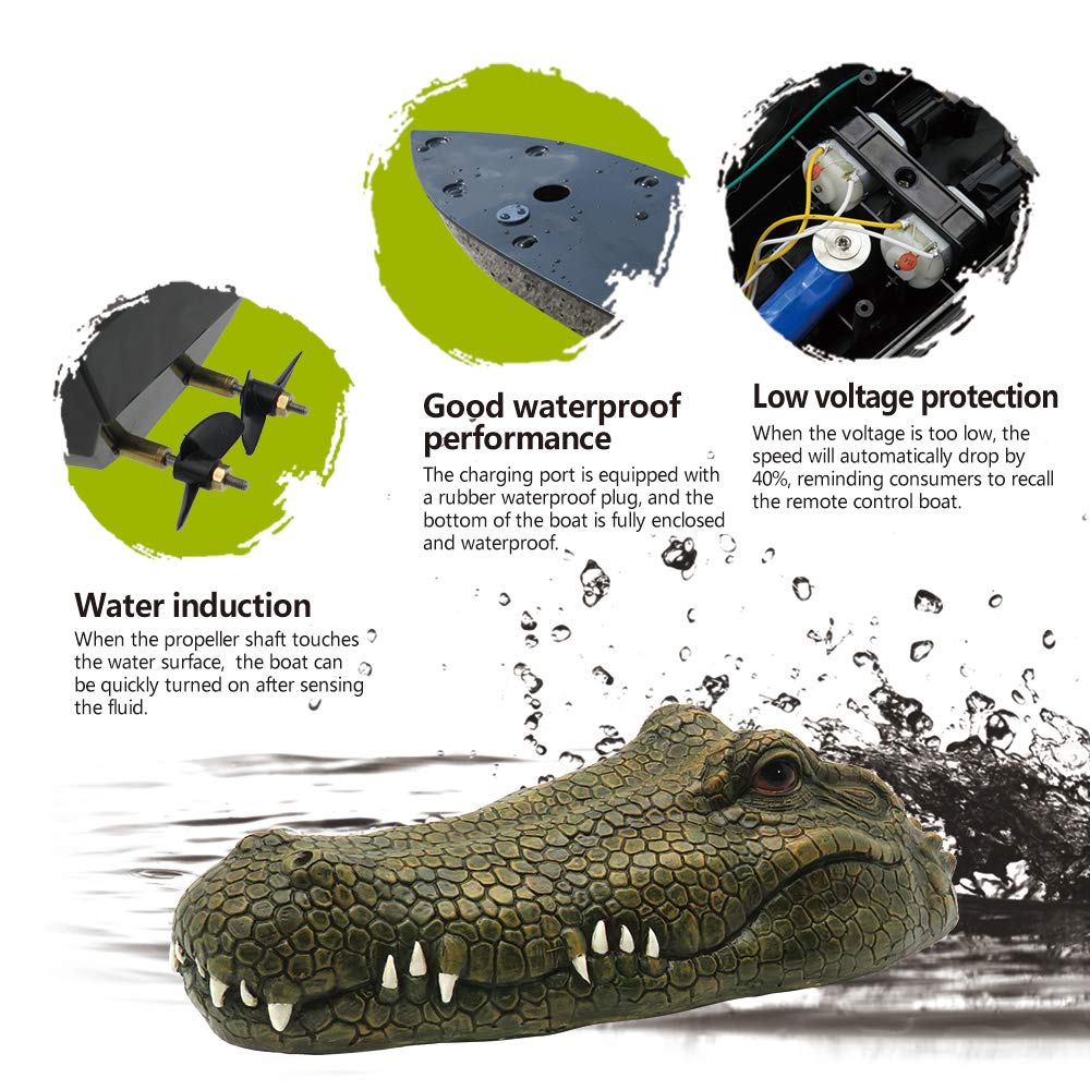 Foto 5 | Control Remoto Rc Boat Goolrc Flytec V002 2.4g Con Cocodrilo - Venta Internacional.