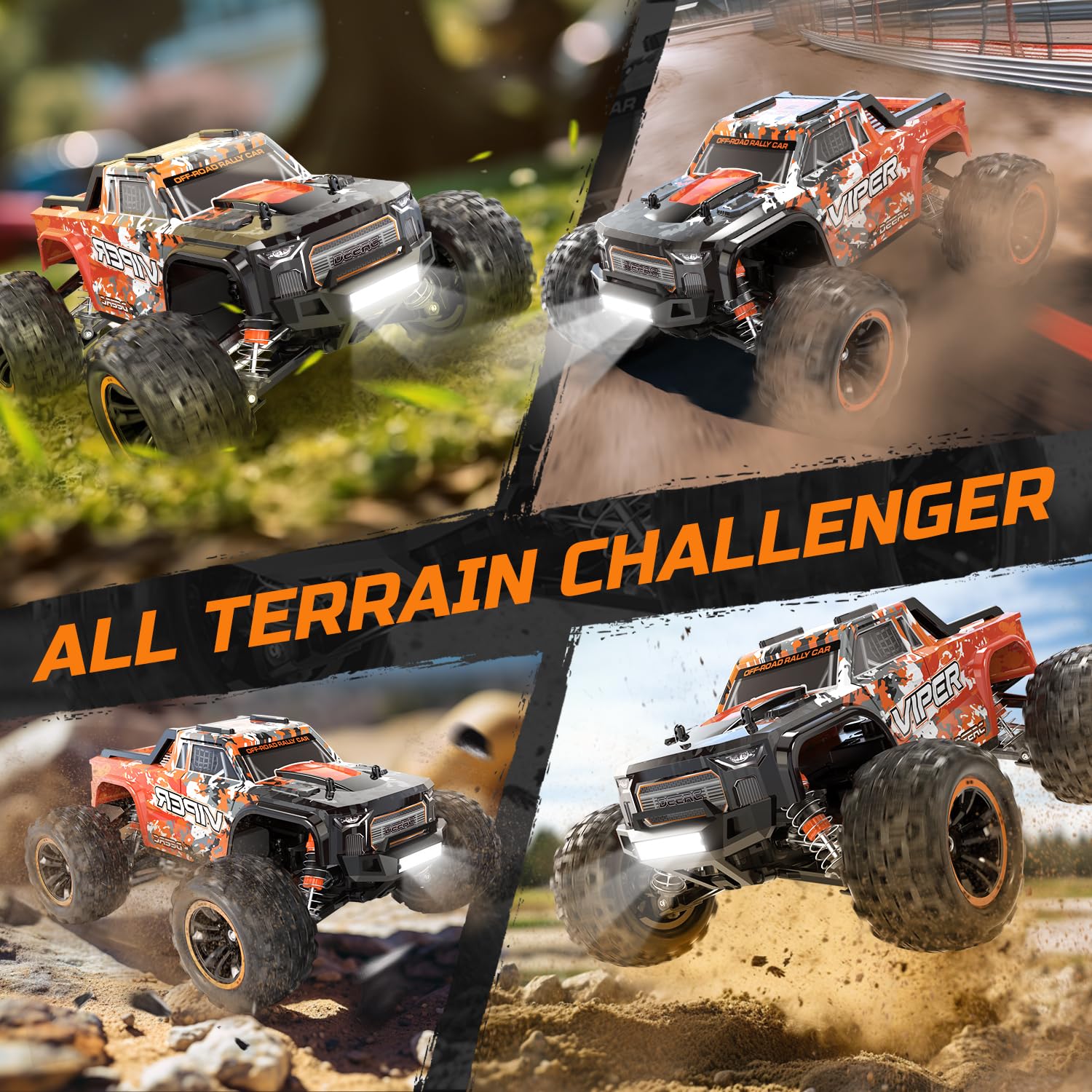 Foto 8 pulgar | Coche Rc Deerc H16r Sin Escobillas 1:16 52 Km/h 4x4 Rtr Regalo - Venta Internacional.