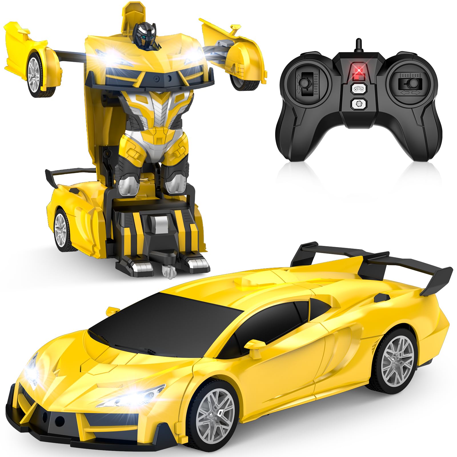 Coche Qumcou Transform Robot con Control Remoto Y Faros Delanteros Geniales - Venta Internacional