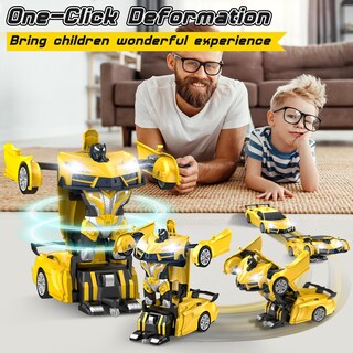 Foto 2 | Coche Qumcou Transform Robot con Control Remoto Y Faros Delanteros Geniales - Venta Internacional