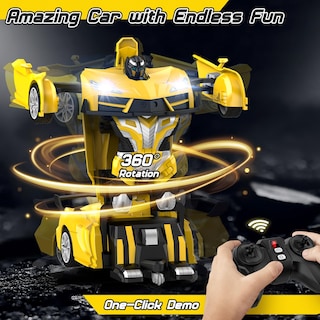 Foto 3 | Coche Qumcou Transform Robot con Control Remoto Y Faros Delanteros Geniales - Venta Internacional