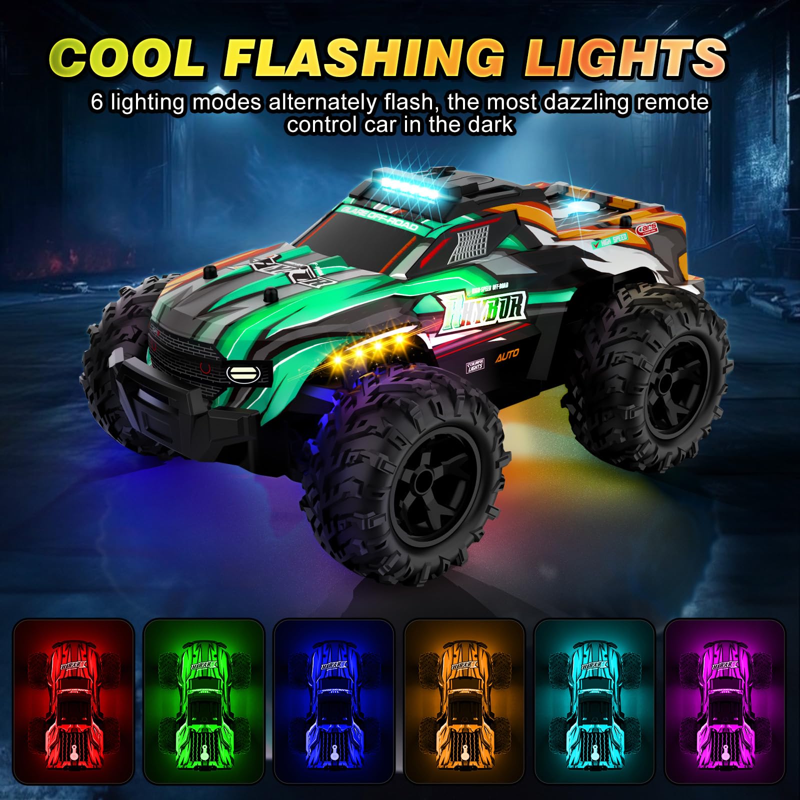 Foto 4 pulgar | Coche A Control Remoto Bluejay 1:16 Todo Terreno Rc Con Led - Venta Internacional.