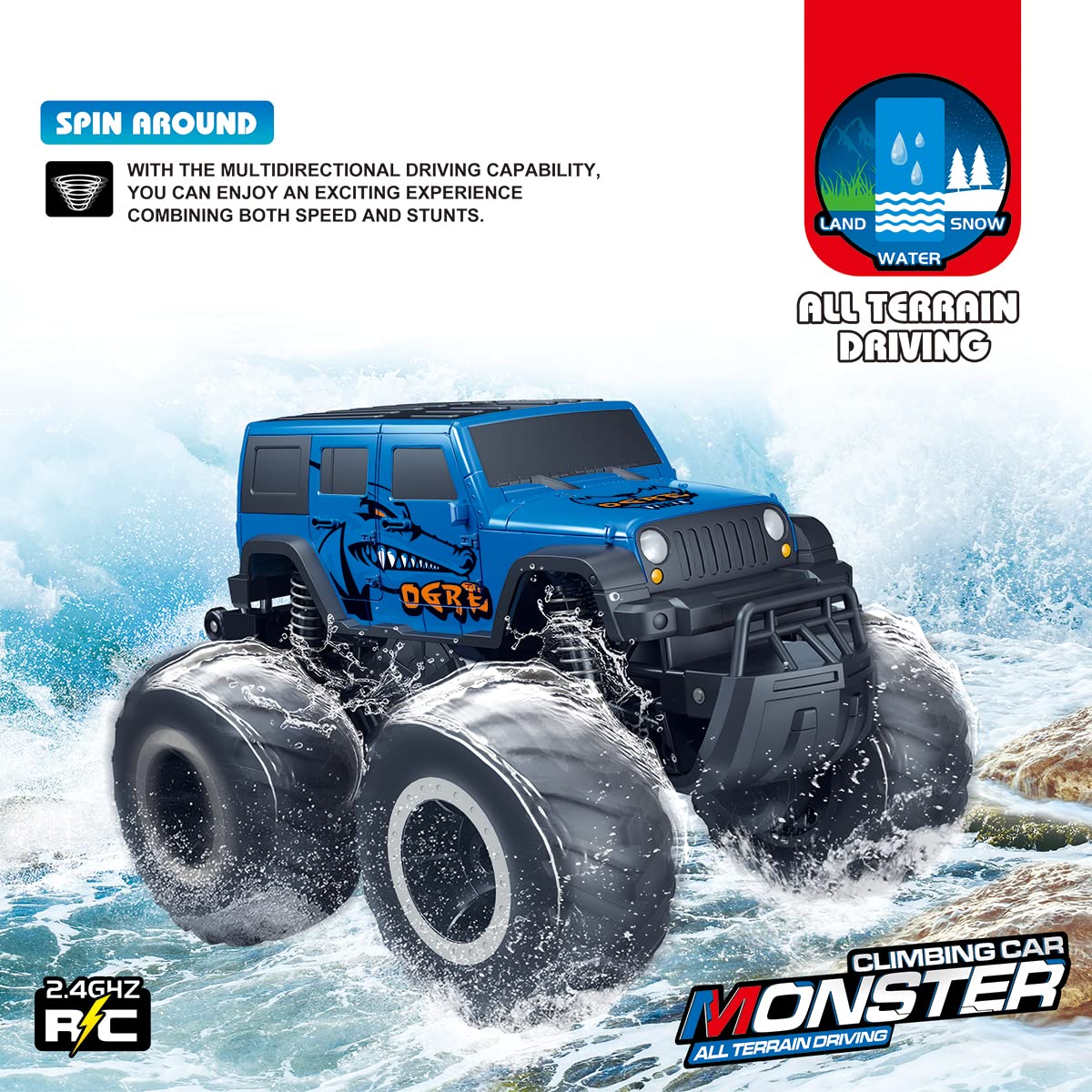 Foto 4 pulgar | Rc Car Threeking 1:16 Suv, Impermeable, 4wd, Todoterreno, Más De 6 Años - Venta Internacional.