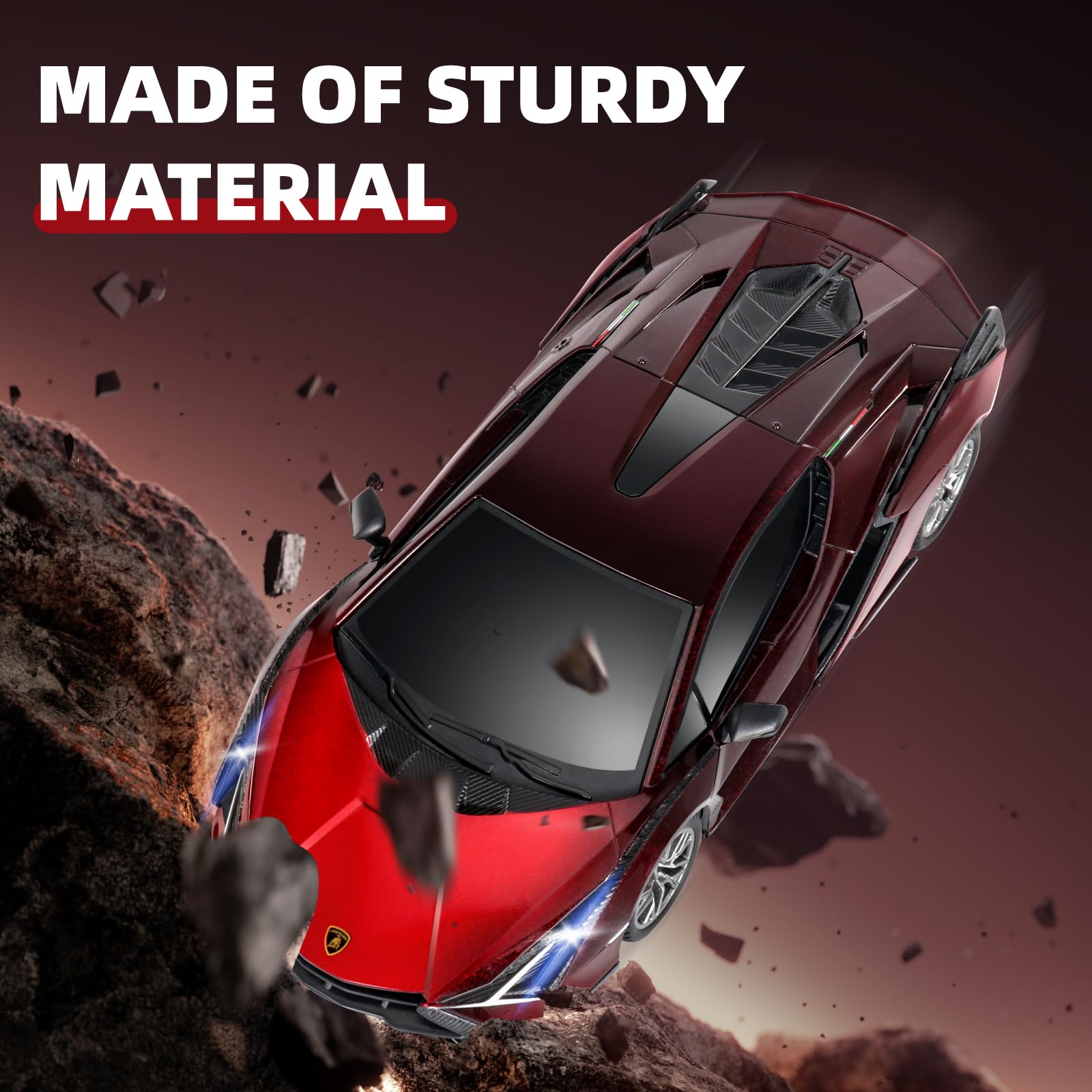 Foto 8 pulgar | Coche Teledirigido Miebely Lamboghini Sián Escala 1:24 3,7 V 500 Mah - Venta Internacional.