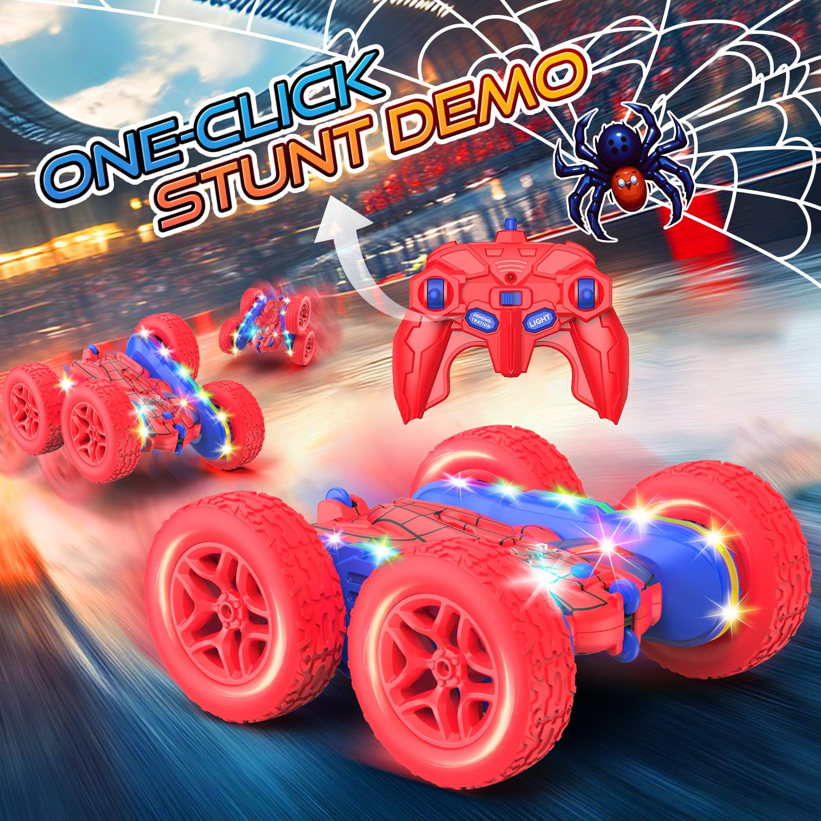 Foto 5 pulgar | Coche De Control Remoto Terucle Spider Rc Cars Para Niños (rojo) - Venta Internacional.