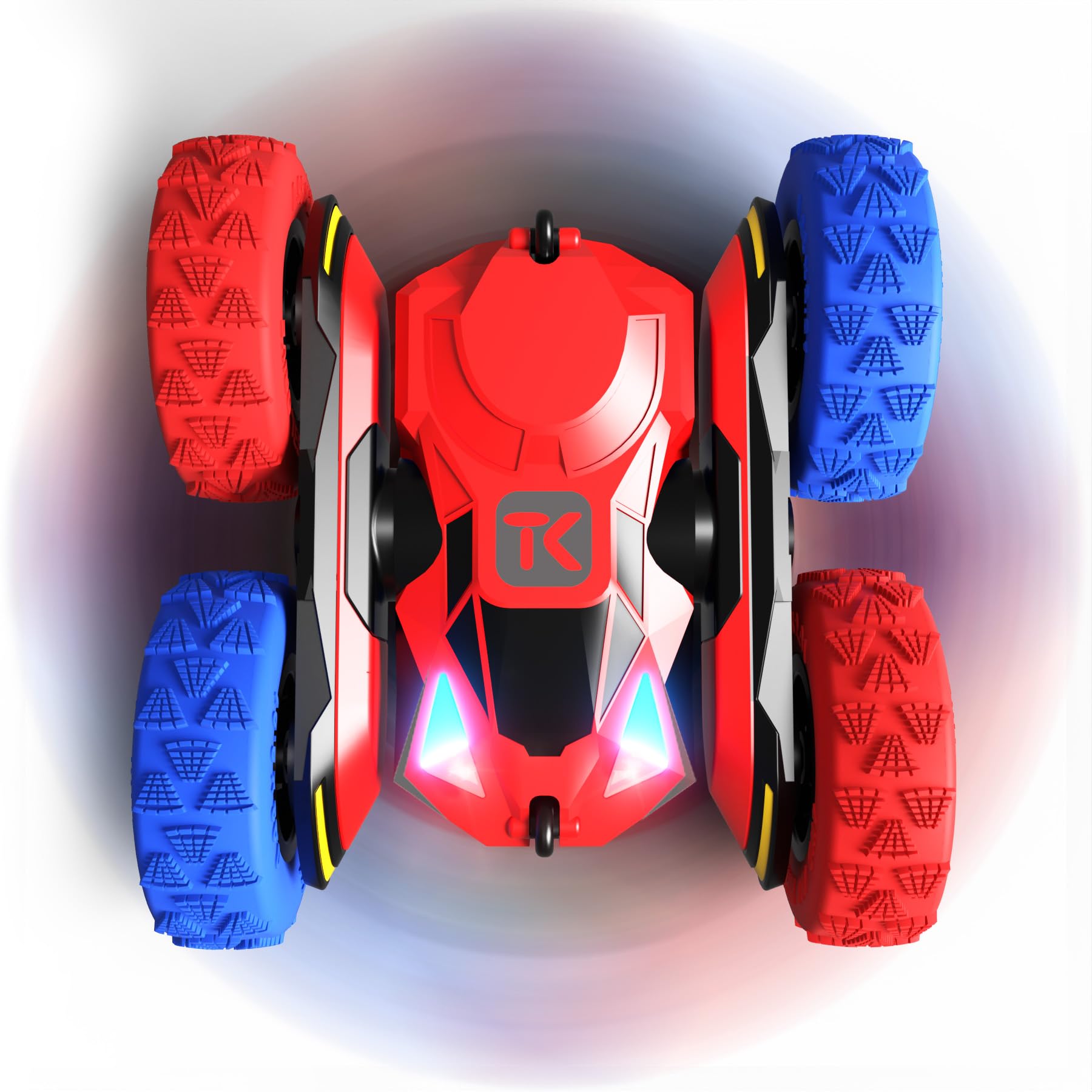 Foto 8 pulgar | Control Remoto RC Stunt Car Threeking Doble Cara Rojo y Azul - Venta Internacional