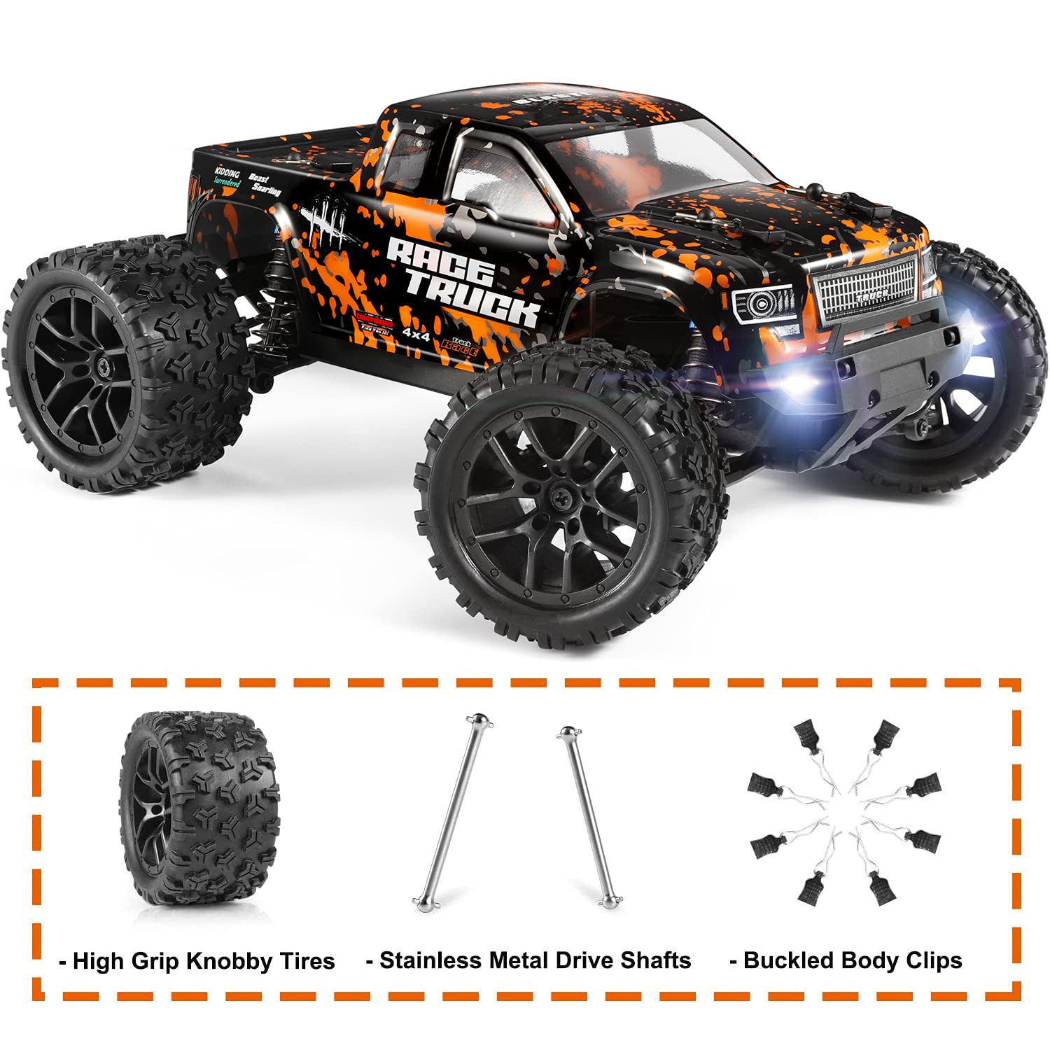 Foto 6 pulgar | Monster Truck RC Haiboxing 18859e Escala 1:18 36 Km/h Velocidad 4x4 - Venta Internacional