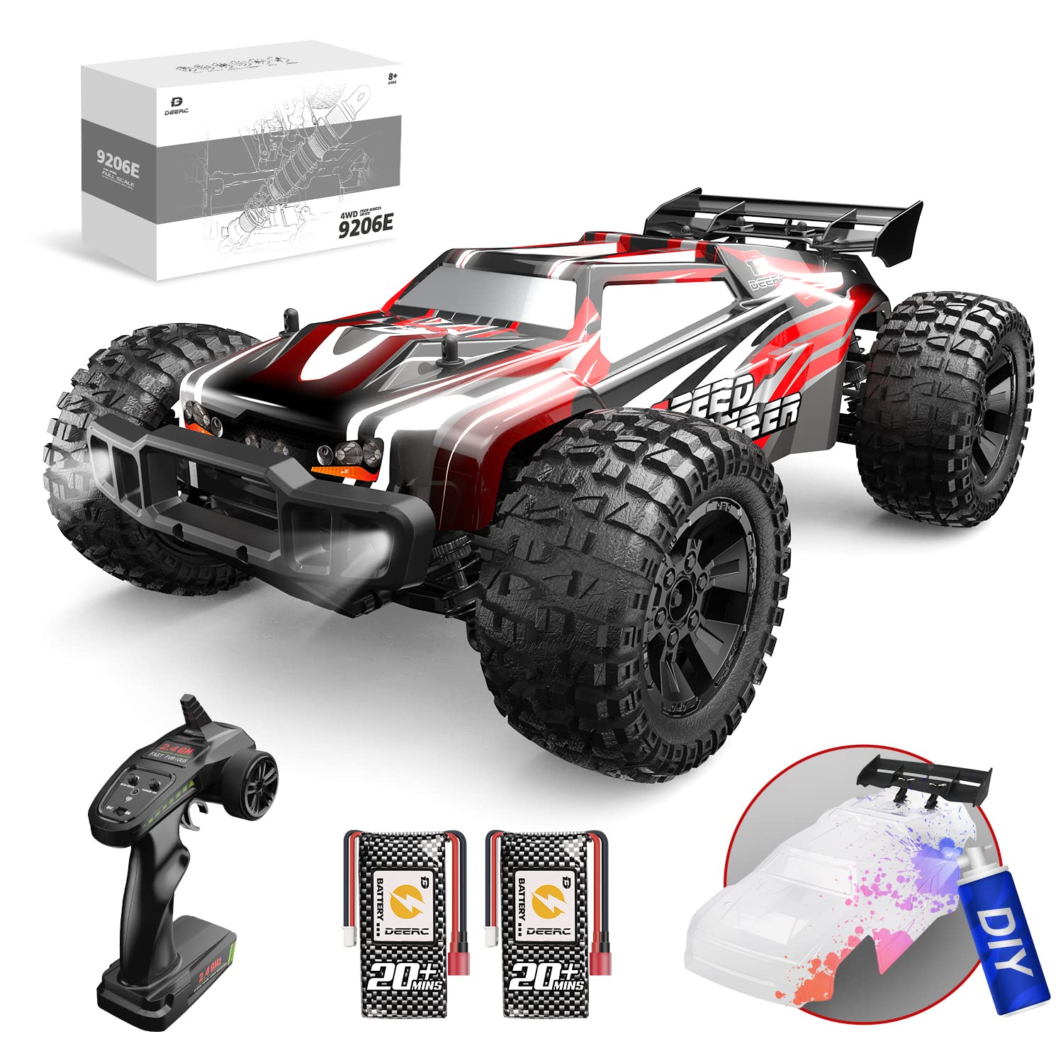 Foto 1 | Carcasa Extra Para Coche Rc Deerc 9206e Diy, Escala 1:10, 48 Km/h O Más - Venta Internacional.