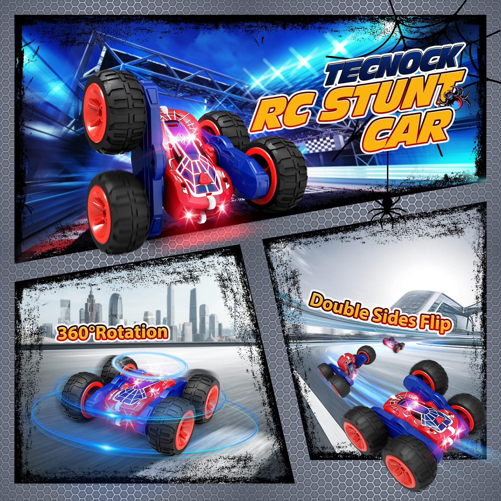 Foto 5 pulgar | Coche Tecnock Spider 4wd Con Control Remoto Para Niños Con Carga Tipo C - Venta Internacional.