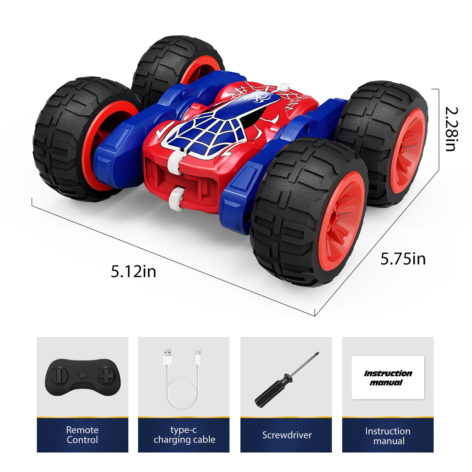 Foto 8 pulgar | Coche Tecnock Spider 4wd Con Control Remoto Para Niños Con Carga Tipo C - Venta Internacional.