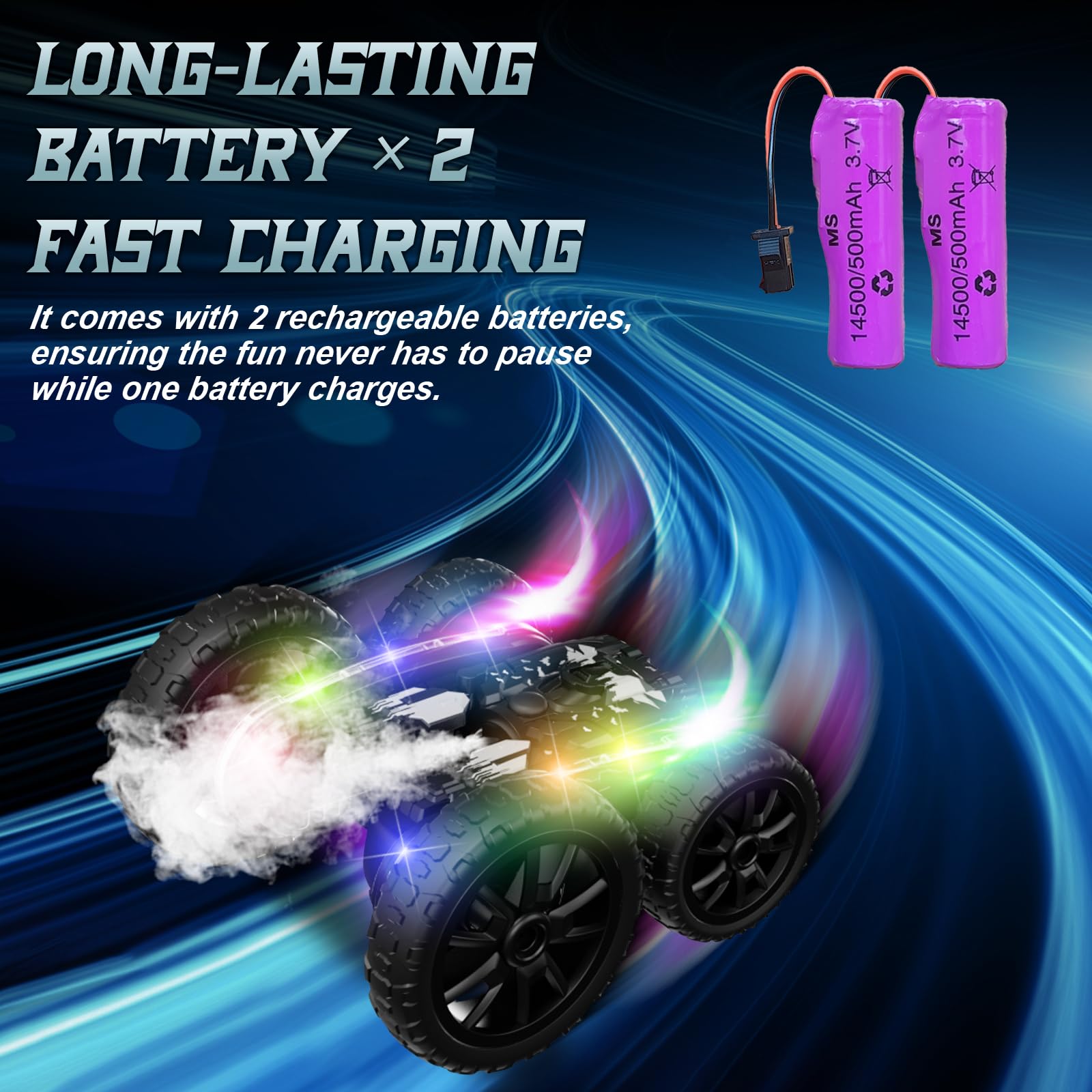 Foto 7 pulgar | Auto Terucle 4wd Con Control Remoto Y Rotación De 360° Con Rociador Para Niños De 4 A 13 Años - Venta Internacional.