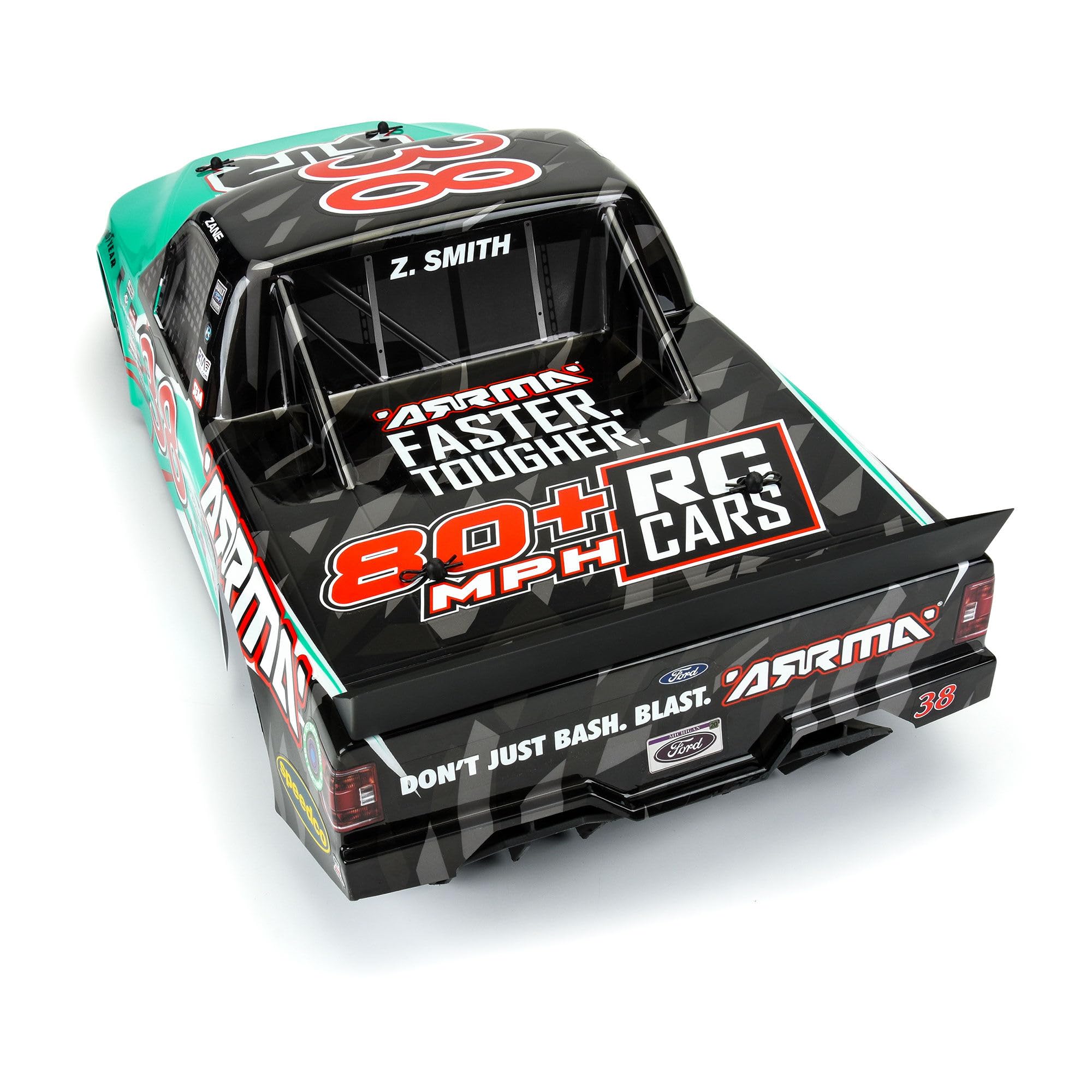 Foto 7 pulgar | Carro Rc Arrma 2023 Le No.38 F150 Nascar Trek Body Teal Infractn 6s - Venta Internacional.