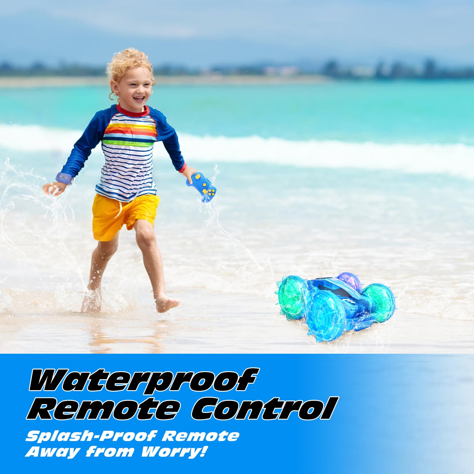 Foto 4 pulgar | Coche Anfibio Tecnock Con Control Remoto Para Niños 4wd Rc - Venta Internacional.