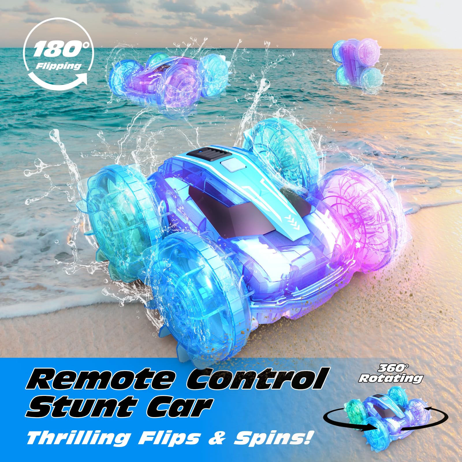 Foto 5 pulgar | Coche Anfibio Tecnock Con Control Remoto Para Niños 4wd Rc - Venta Internacional.