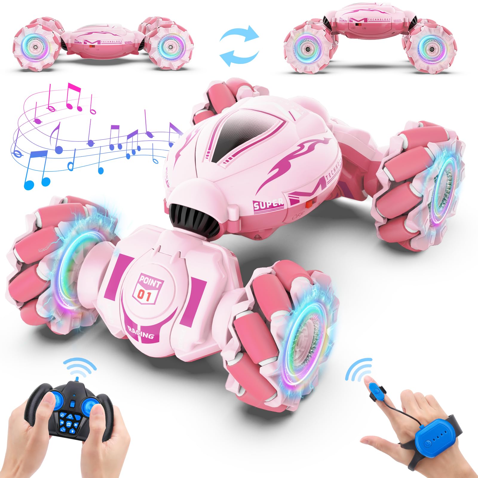 Rc Car Dysaim Gesture Sensing Stunt 4wd 2.4 Ghz Para Niños De 6 A 12 Años - Venta Internacional.