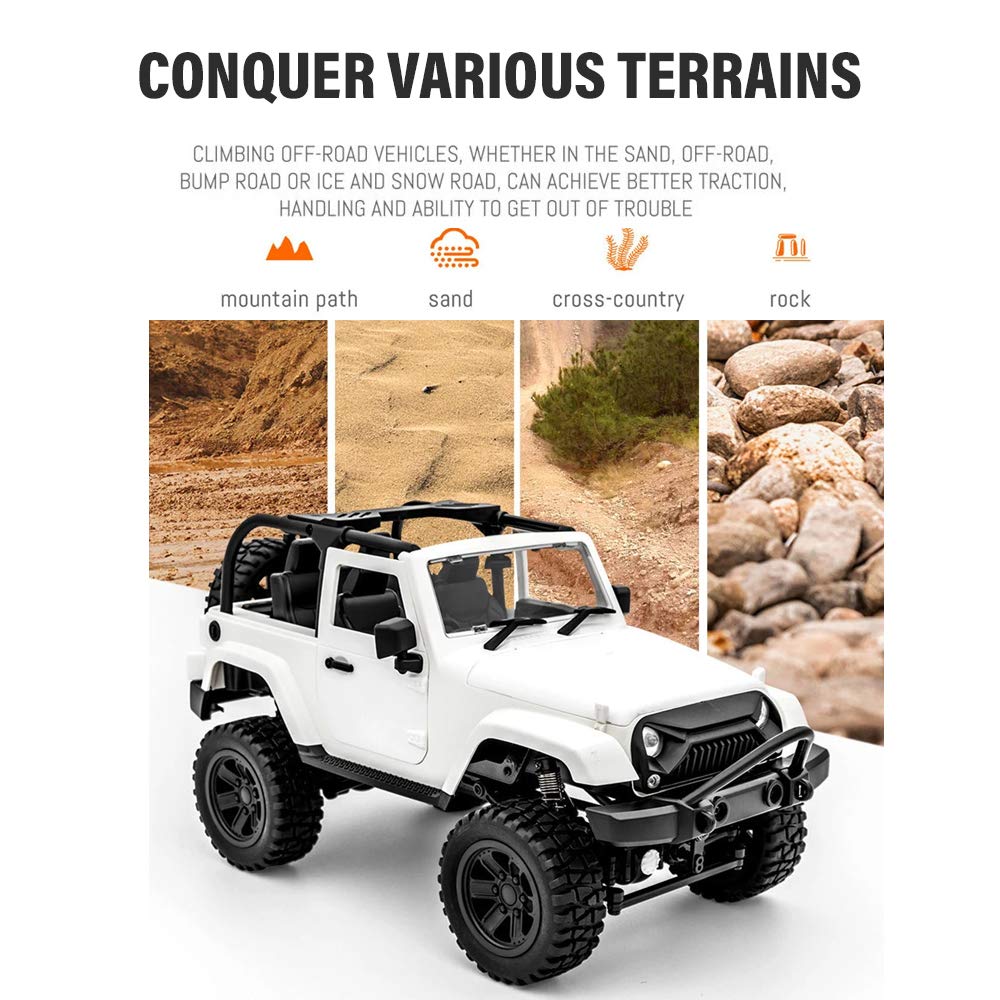 Foto 4 pulgar | Coche De Control Remoto Rc Crawler Goolrc F1 A Escala 1:14 De 2,4 Ghz - Venta Internacional.