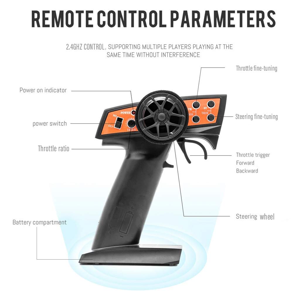 Foto 7 | Coche De Control Remoto Rc Crawler Goolrc F1 A Escala 1:14 De 2,4 Ghz - Venta Internacional.