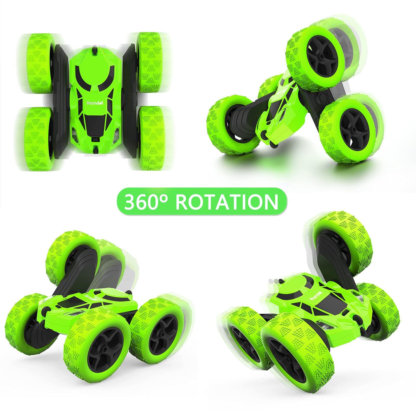 Foto 3 pulgar | Coche Con Mando A Distancia Hamdol, Doble Cara, 360°, 4wd Rc, Verde - Venta Internacional.