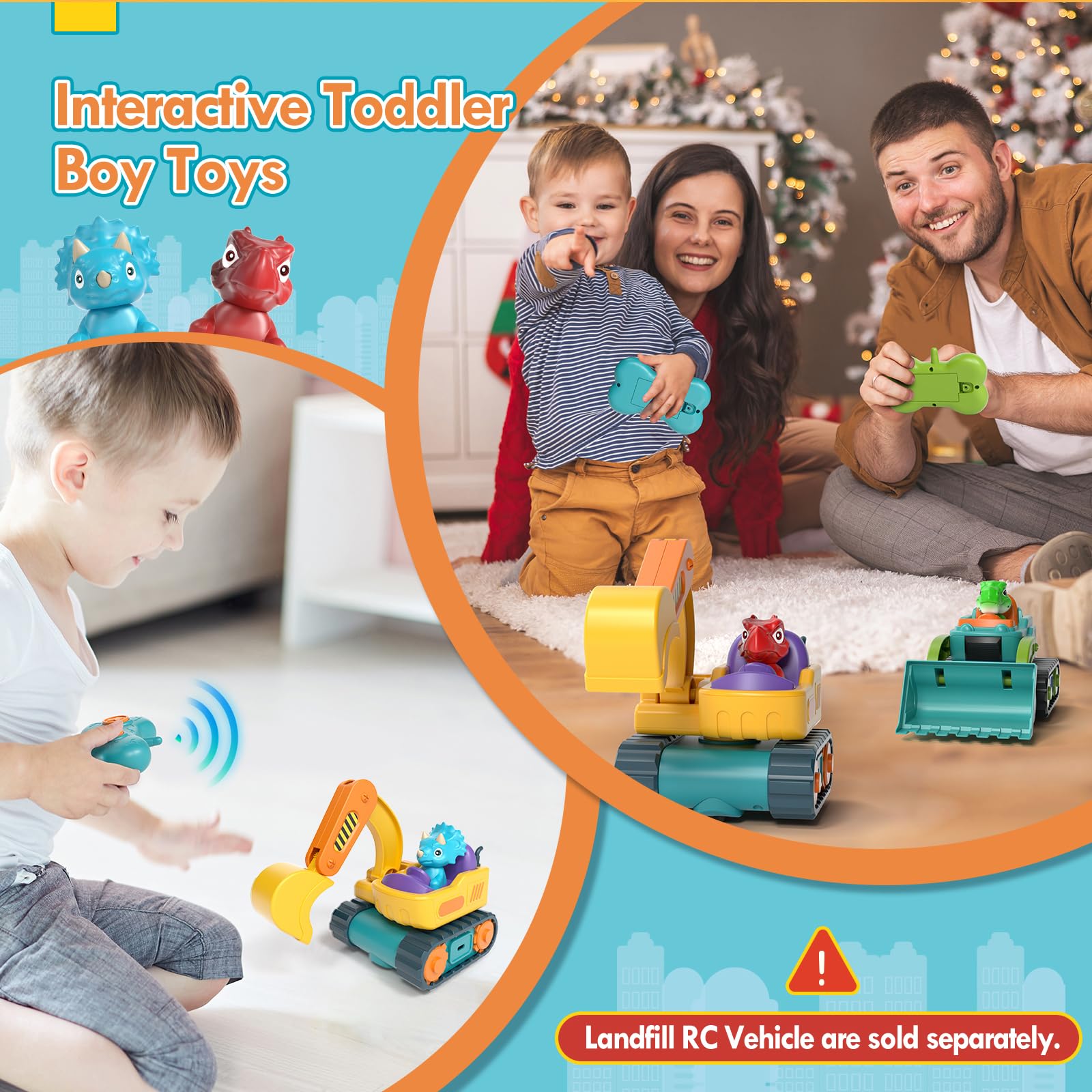 Foto 4 pulgar | Excavadora Rc Toy Lehoo Castle, Coche De Control Remoto Para Niños Pequeños - Venta Internacional.