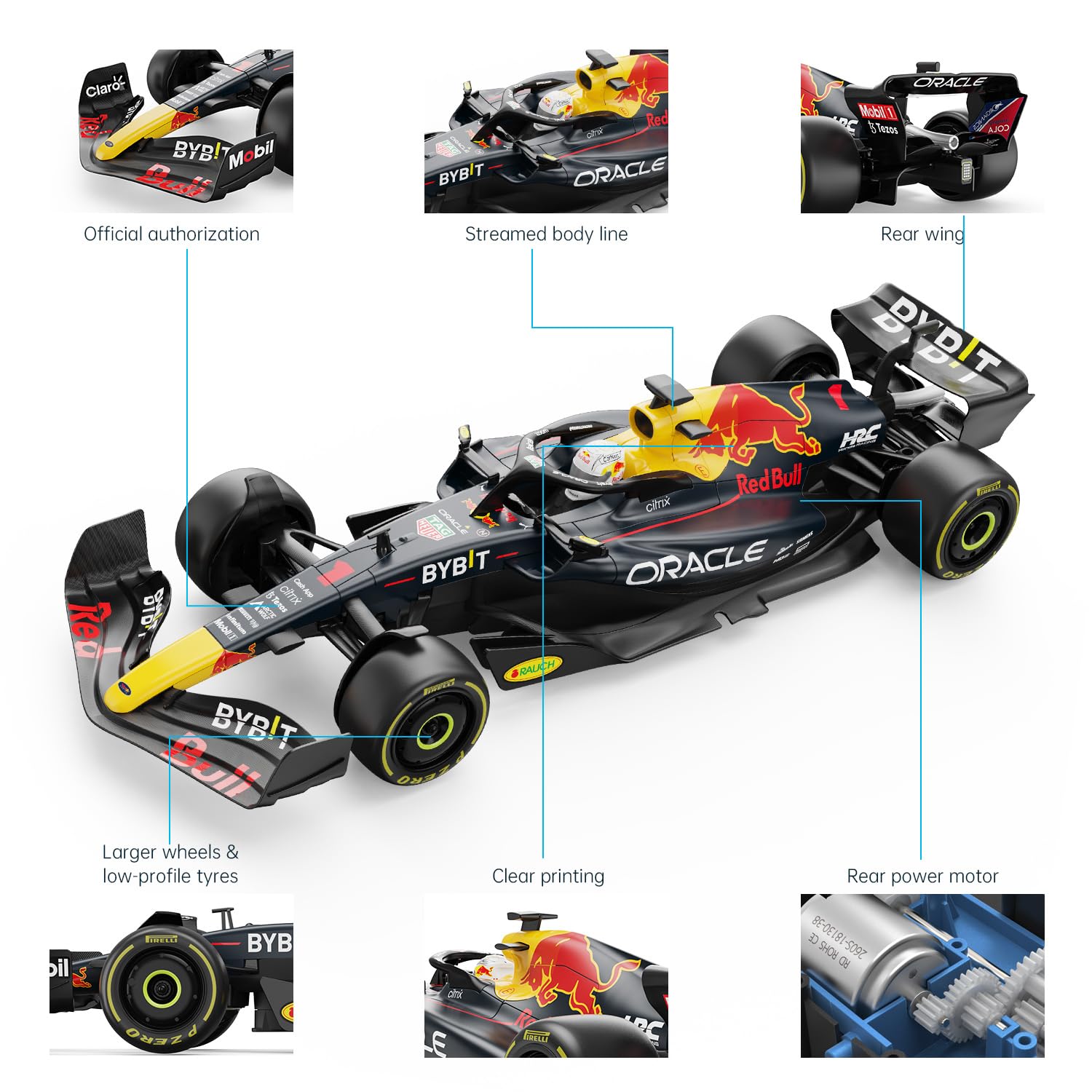 Foto 5 | Coche A Control Remoto Rastar 1/12 Red Bull Racing F1 Rb18 - Venta Internacional.