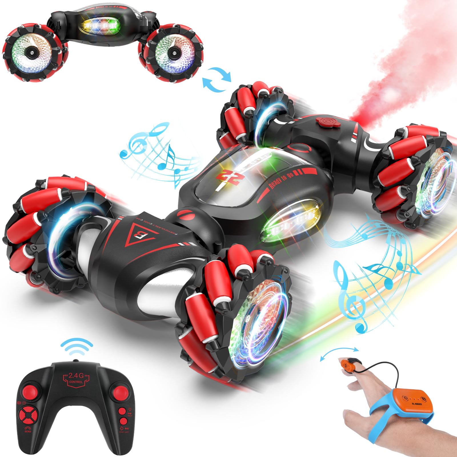 Rc Stunt Car Fosgoit Gesture Sensing 4wd Para Niños De 6 A 12 Años - Venta Internacional.