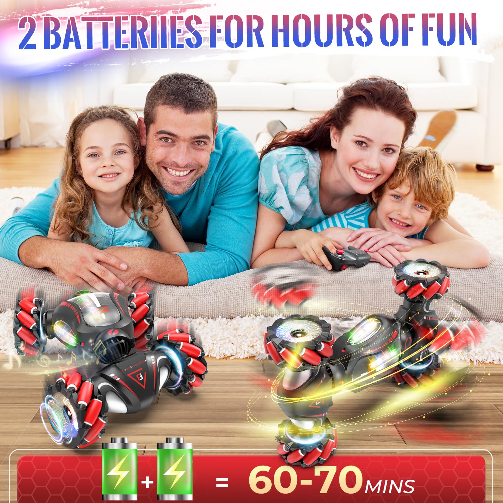 Foto 4 pulgar | Rc Stunt Car Fosgoit Gesture Sensing 4wd Para Niños De 6 A 12 Años - Venta Internacional.