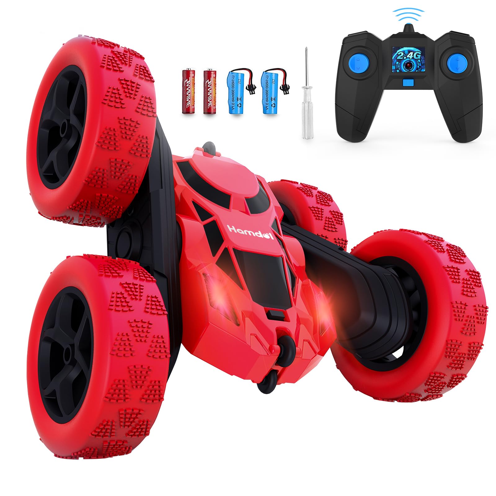Coche De Control Remoto Hamdol De Doble Cara, 360°, 4wd Rc, 6-12 Años - Venta Internacional.