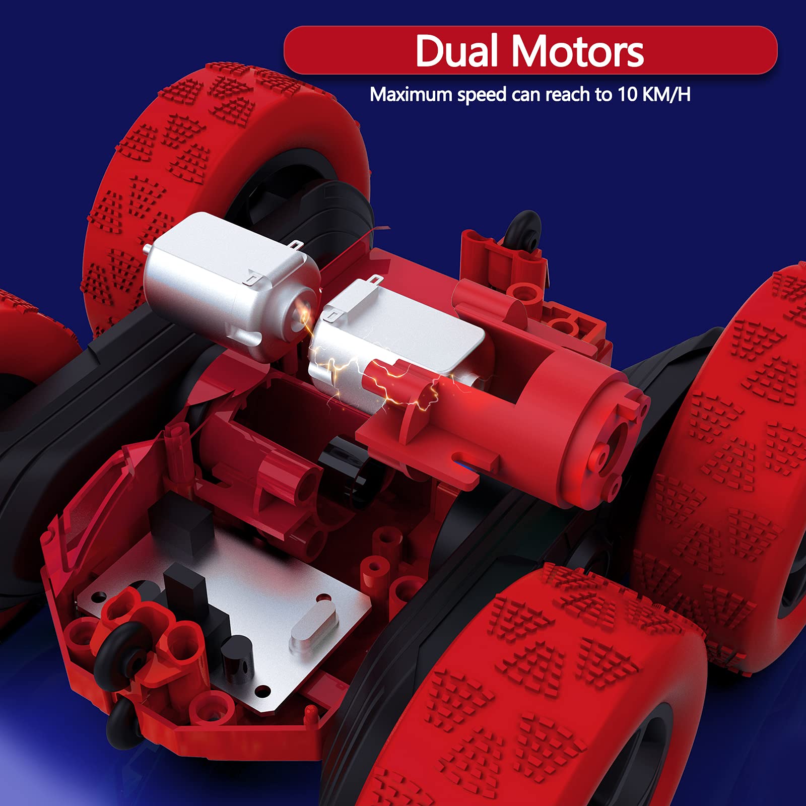 Foto 3 pulgar | Coche De Control Remoto Hamdol De Doble Cara, 360°, 4wd Rc, 6-12 Años - Venta Internacional.