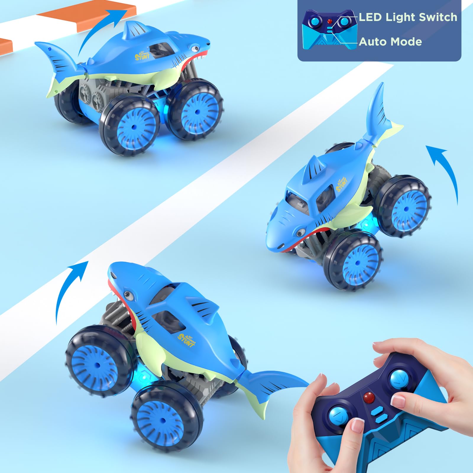 Foto 5 pulgar | Coche De Control Remoto Maxtronic Amphibious Rc Shark Truck - Venta Internacional.