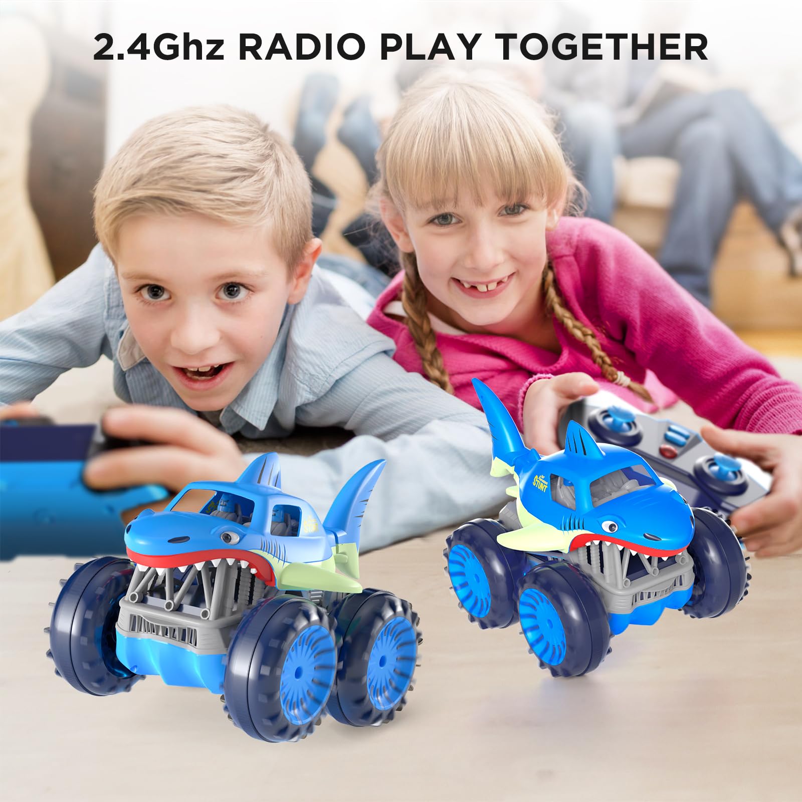 Foto 7 pulgar | Coche De Control Remoto Maxtronic Amphibious Rc Shark Truck - Venta Internacional.
